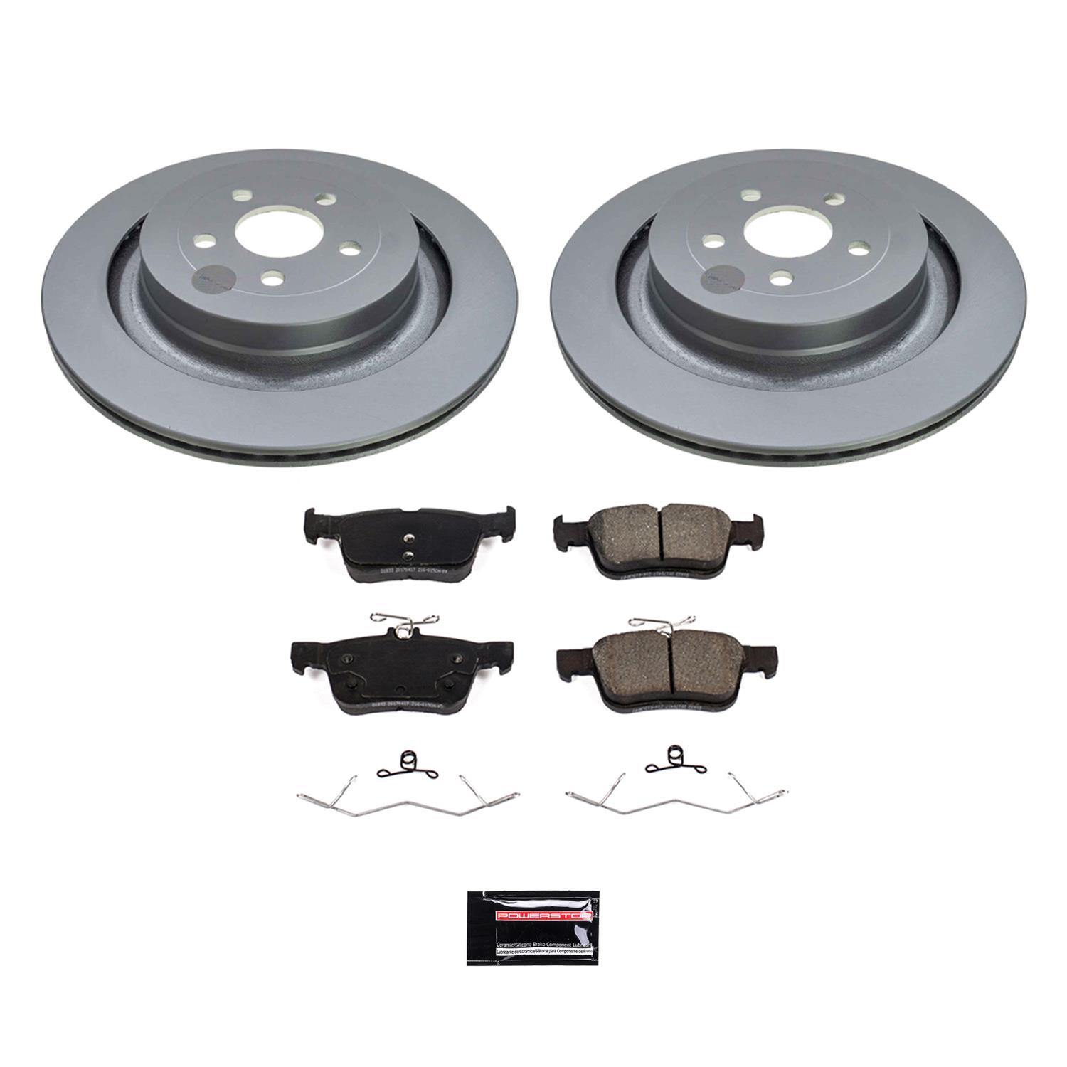 Power Stop 19-21 Lincoln Nautilus Front & Rear Z17 Coated Brake Kit (1x psbCRK8321, 1x psbCRK8544) thumbnail 8