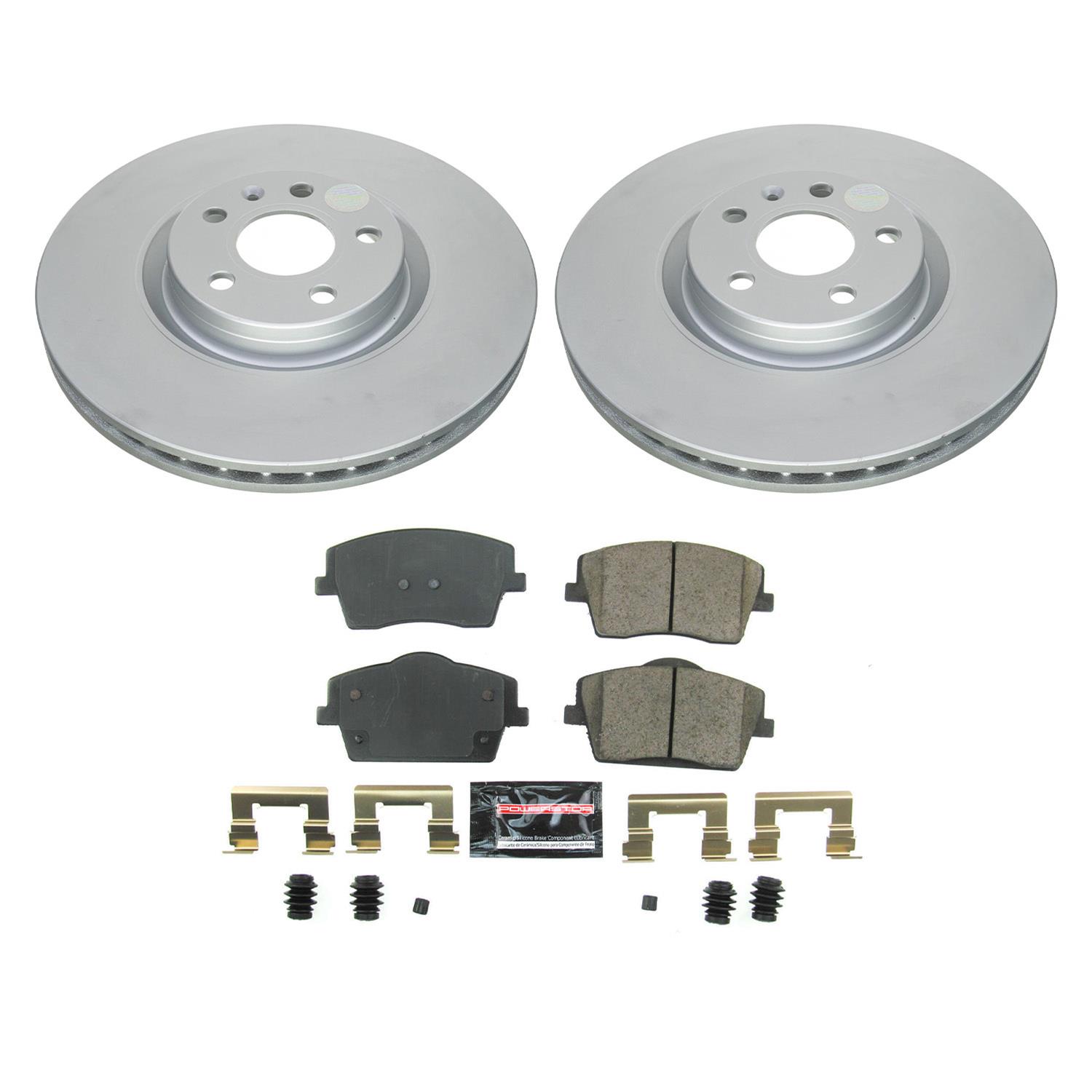 Power Stop 19-21 Volvo XC40 Front & Rear Z23 Evolution Sport Coated Brake Kit (1x psbCRK8574, 1x psbCRK8579) thumbnail 4