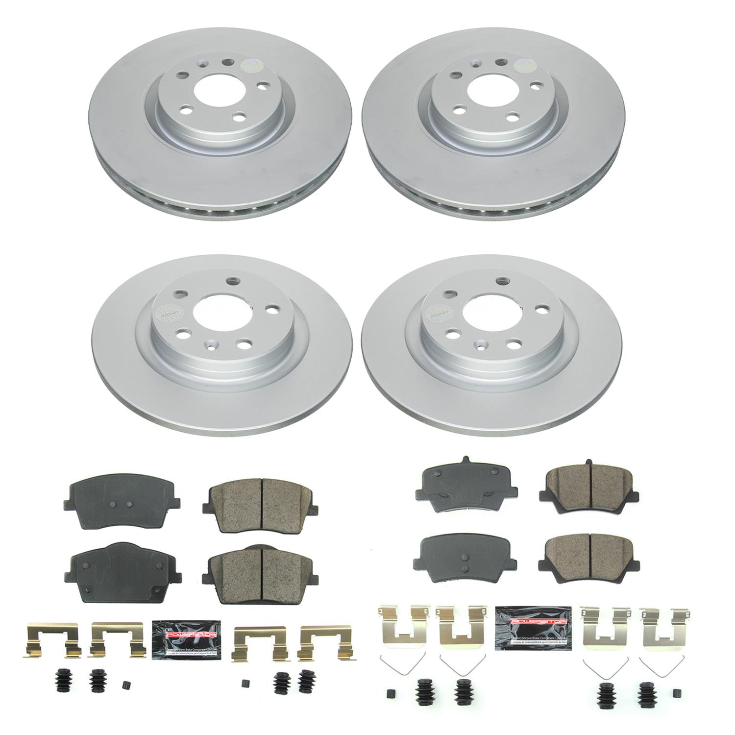 Power Stop 19-21 Volvo XC40 Front & Rear Z23 Evolution Sport Coated Brake Kit (1x psbCRK8574, 1x psbCRK8579) thumbnail 3
