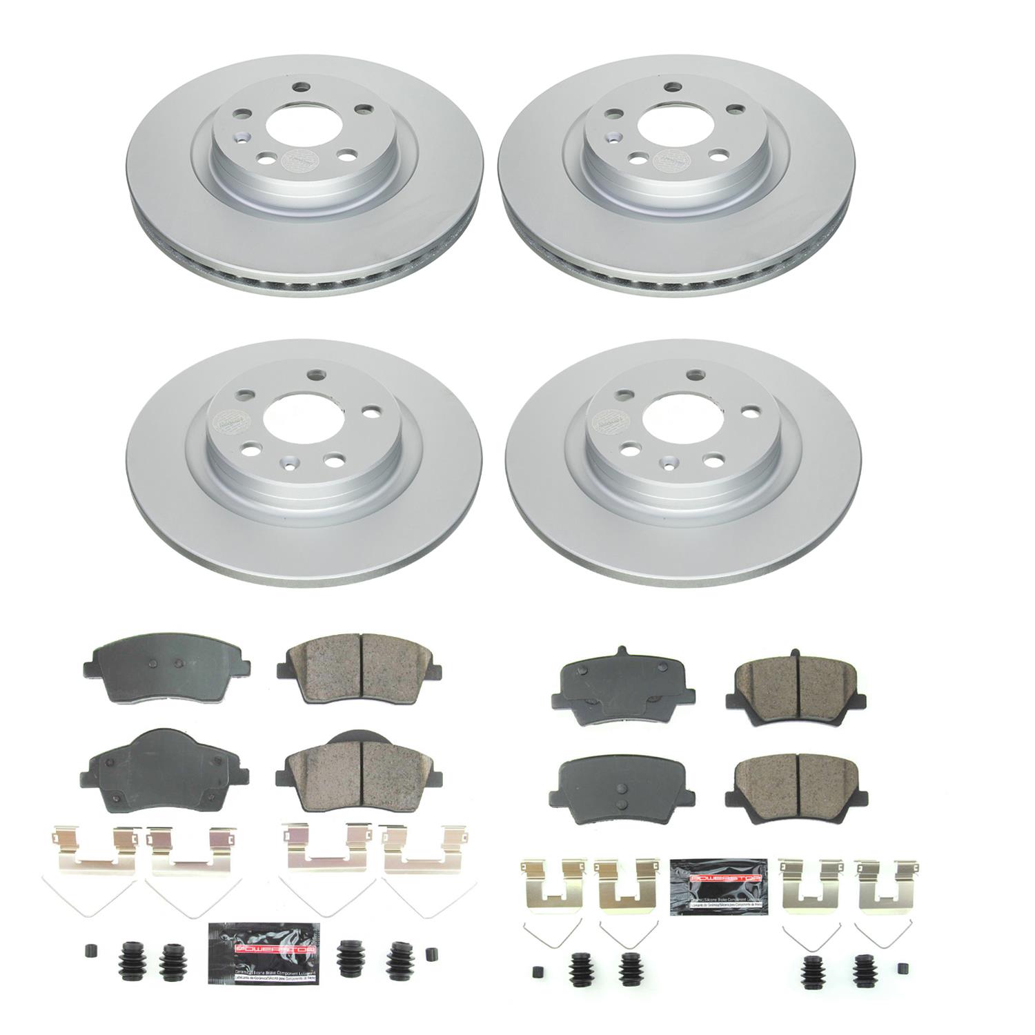 Power Stop 19-20 Volvo XC40 Front and Rear Z23 Coated Brake Kit (1x psbCRK8577, 1x psbCRK8579) thumbnail 7