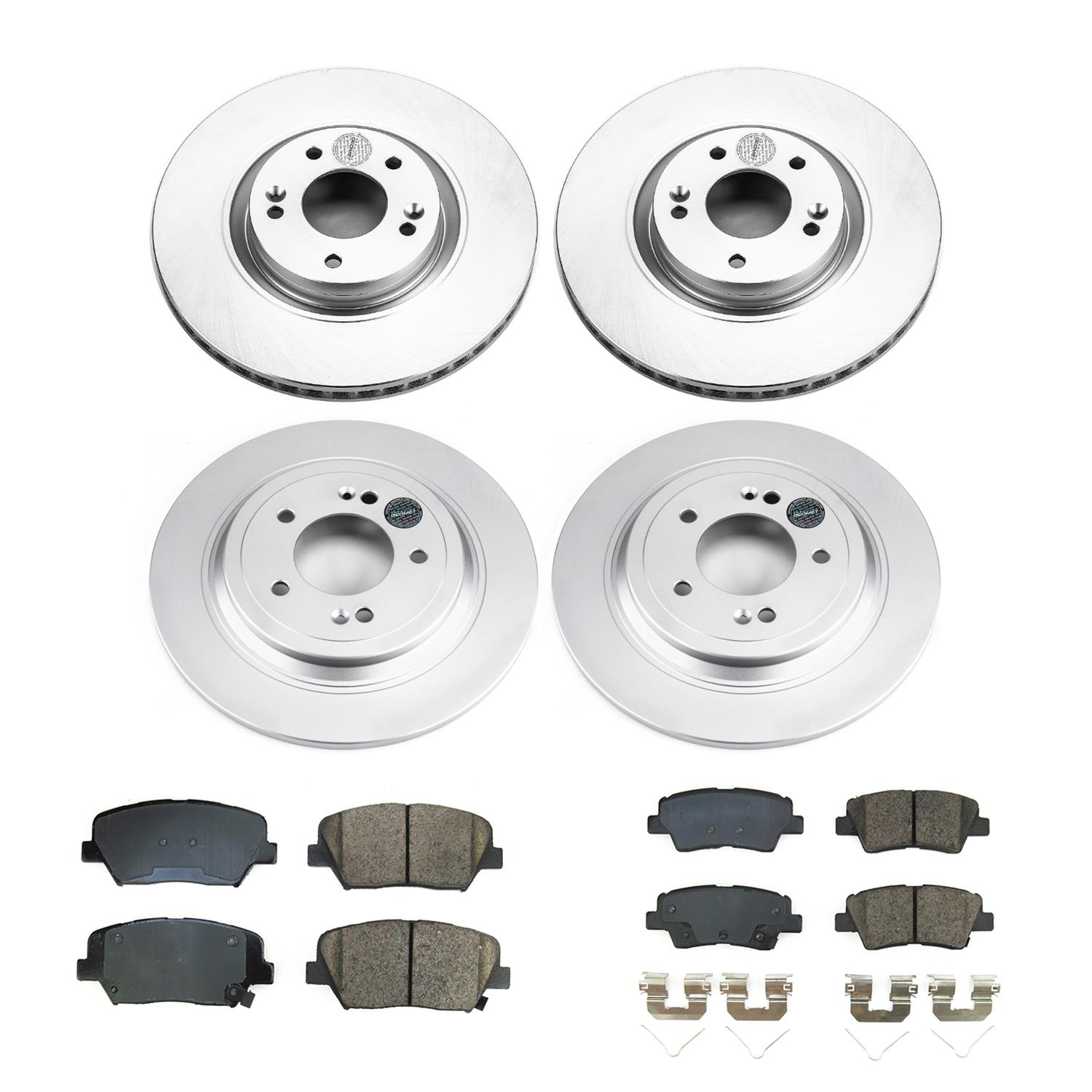 Power Stop 19-21 Hyundai Nexo Front & Rear Z17 Coated Brake Kit (1x psbCRK8271, 1x psbCRK8619) thumbnail 3