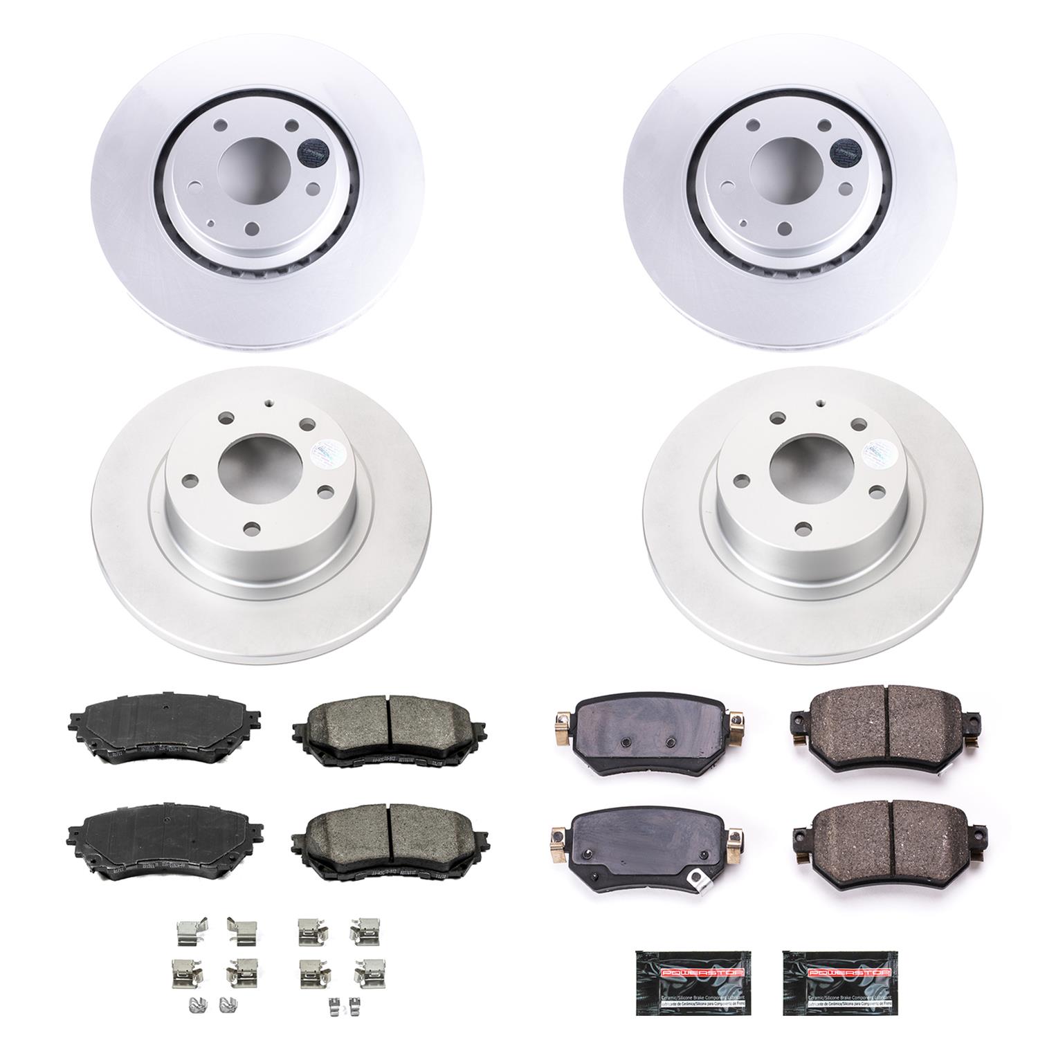 Power Stop 19-20 Mazda 6 Front & Rear Z17 Evolution Geomet Coated Brake Kit (1x psbCRK8068, 1x psbCRK8617) thumbnail 5