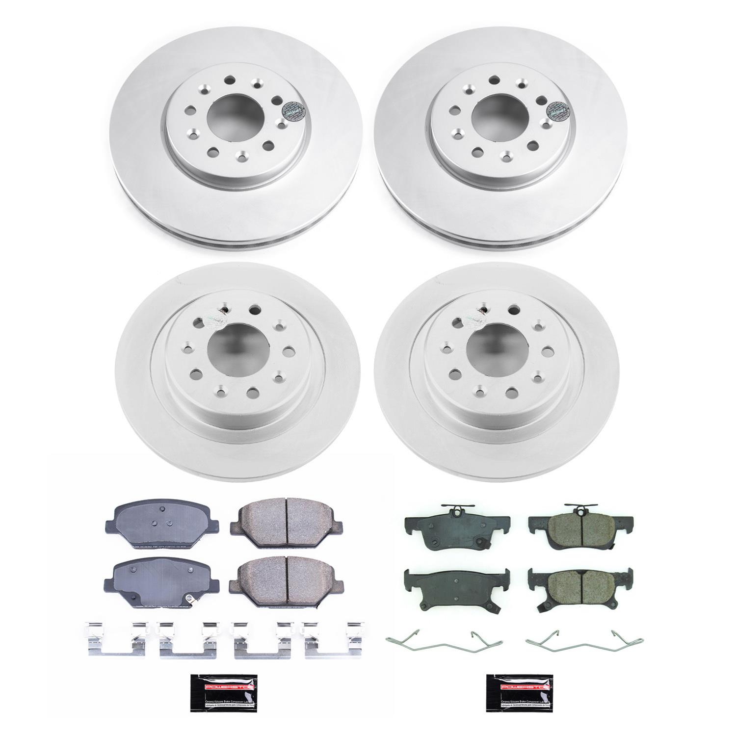 Power Stop 17-18 Buick Envision Front & Rear Z17 Coated Brake Kit (1x psbCRK7661, 1x psbCRK8624) thumbnail 7