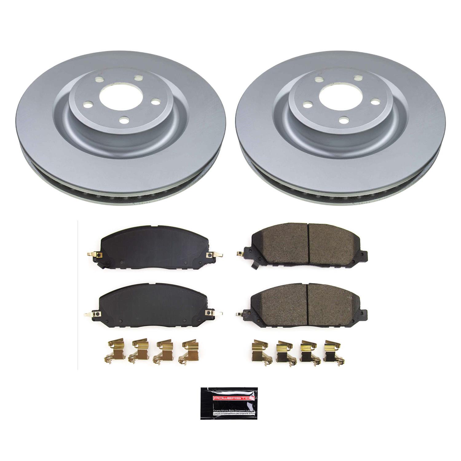 Power Stop 20-22 Ford Explorer Front & Rear Z17 Coated Brake Kit (1x psbCRK8672, 1x psbCRK8681) thumbnail 7