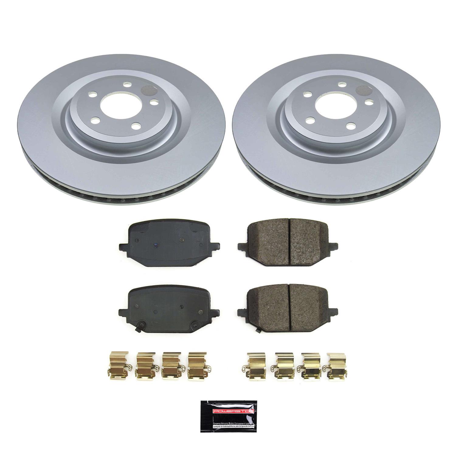 Power Stop 20-22 Lincoln Aviator Front & Rear Z17 Coated Brake Kit (1x psbCRK8672, 1x psbCRK8682) thumbnail 7