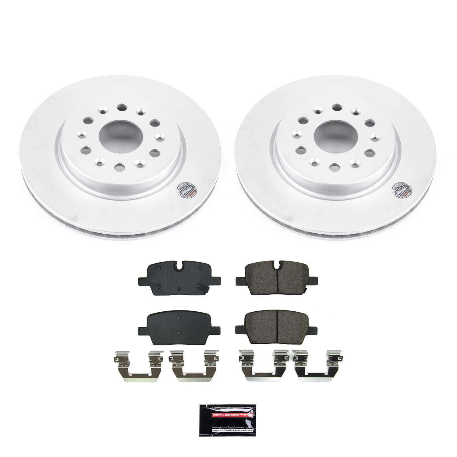 Power Stop 2021 Cadillac XT5 Front & Rear Z17 Coated Brake Kit (1x psbCRK8683, 1x psbCRK8743) thumbnail 9