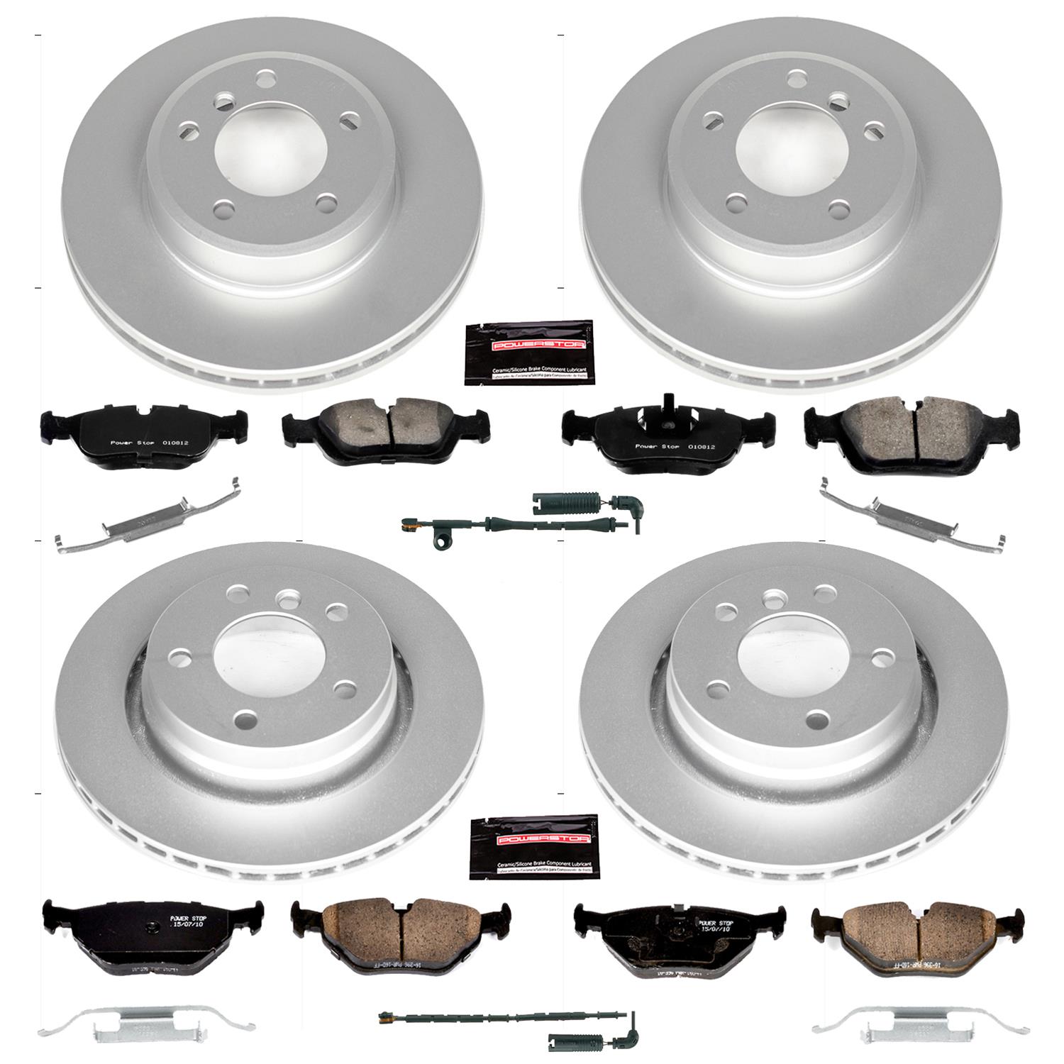 Power Stop 2000 BMW 323i Front & Rear Z23 Evolution Sport Coated Brake Kit (1x psbCRK869, 1x psbCRK877) thumbnail 4