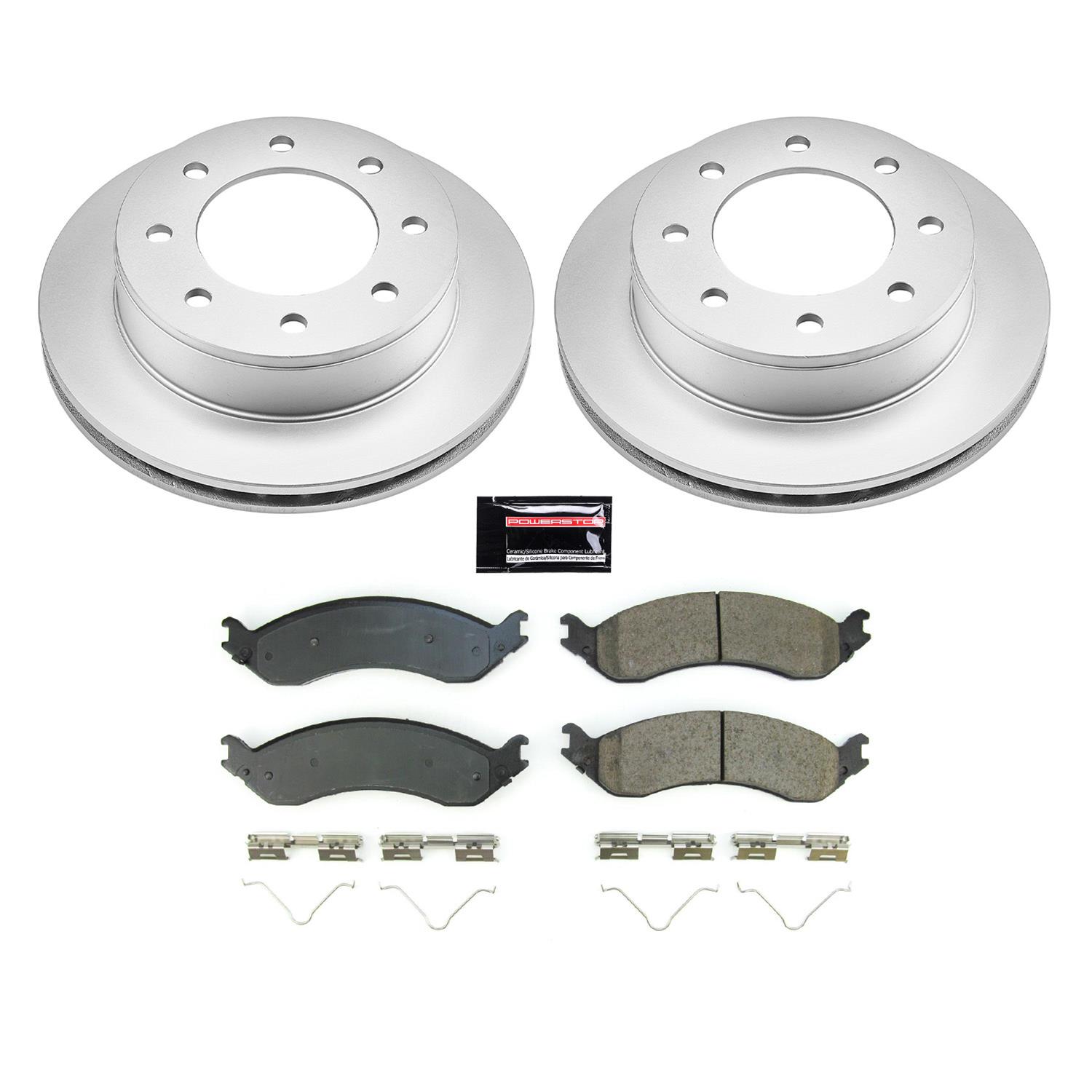 Power Stop 2021 GMC Savana 3500 Front & Rear Z17 Coated Brake Kit (1x psbCRK8767, 1x psbCRK8746) thumbnail 8