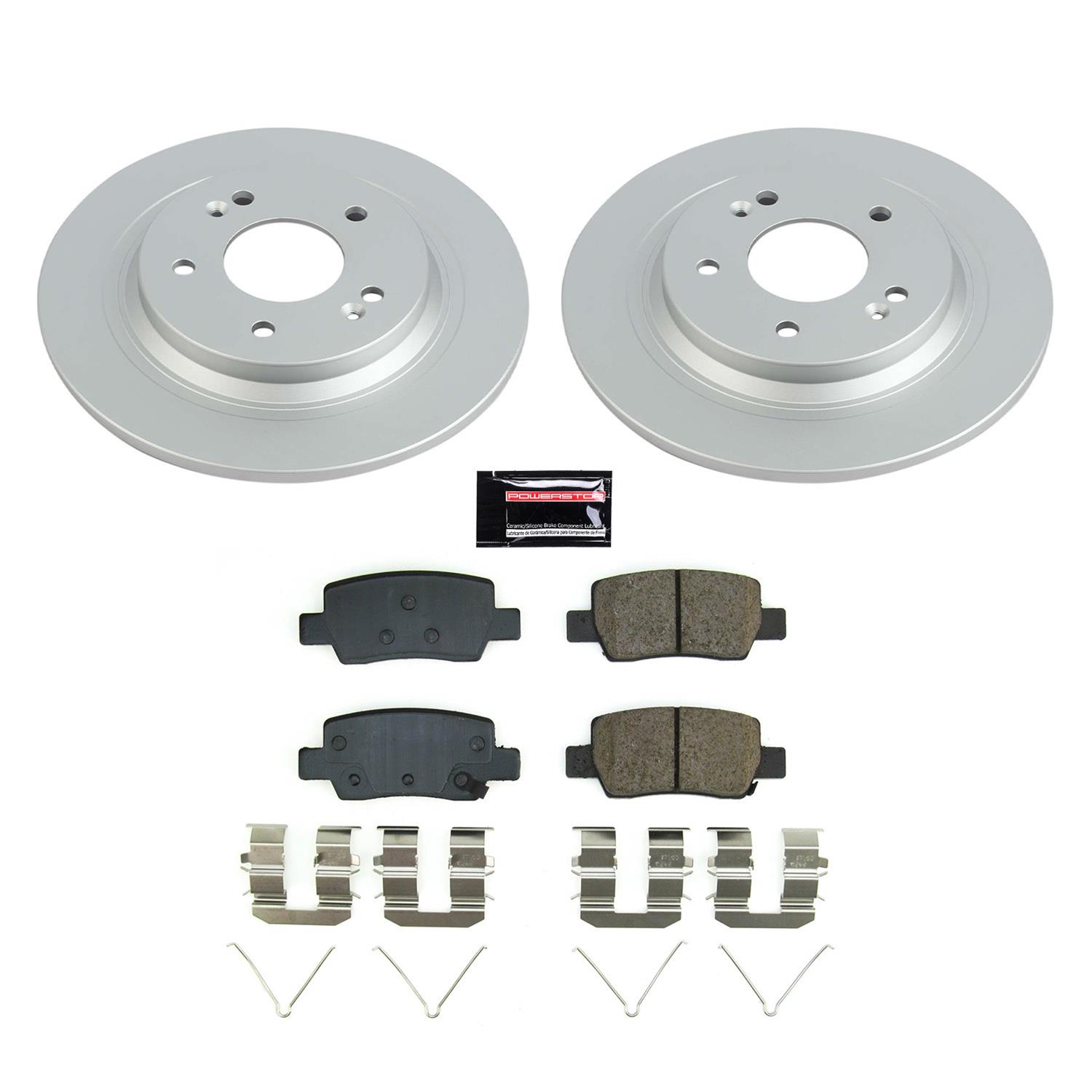 Power Stop 2021 Kia Seltos Rear Z17 Coated Brake Kit thumbnail 5