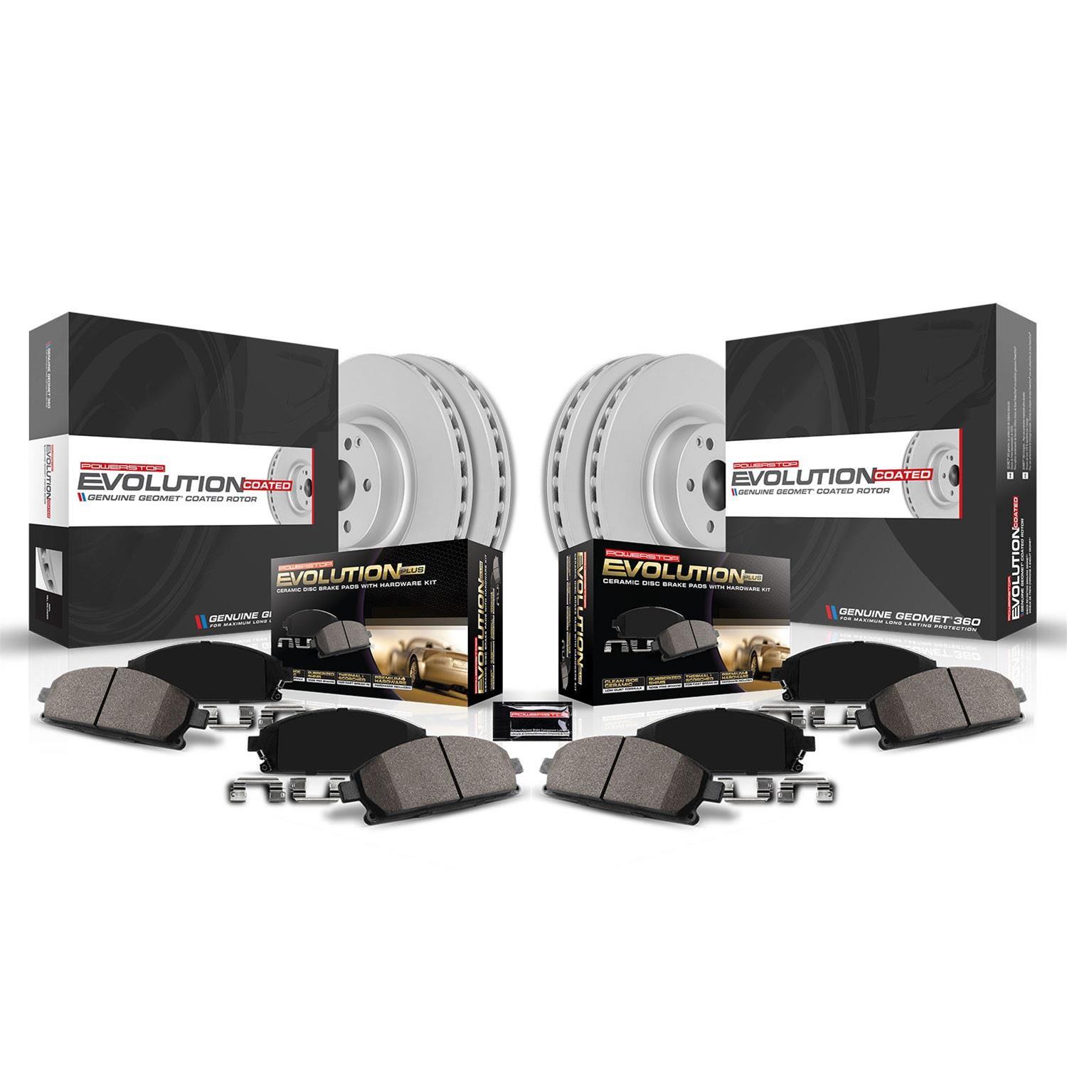 Power Stop 2021 Cadillac XT5 Front & Rear Z17 Coated Brake Kit (1x psbCRK8683, 1x psbCRK8743) thumbnail 4