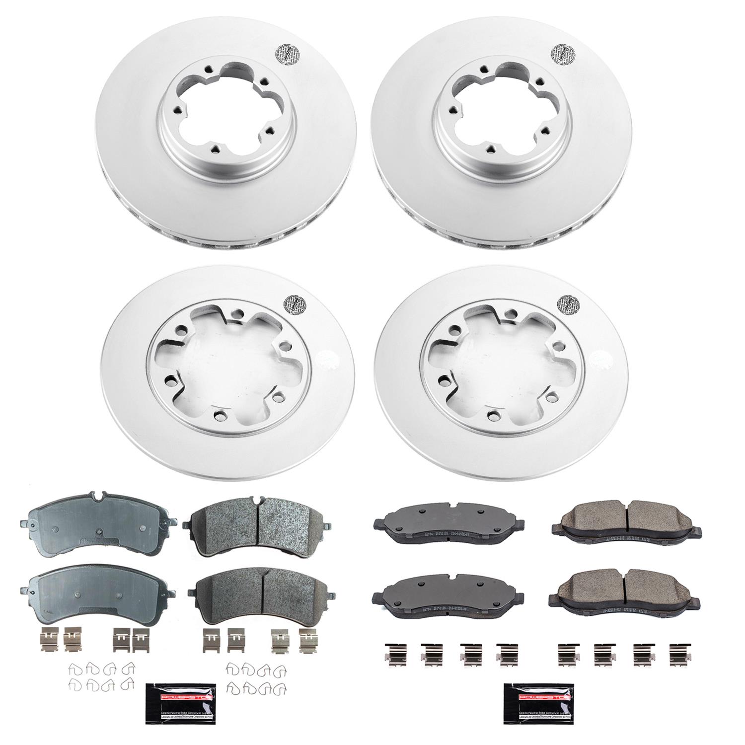 Power Stop 2020 Ford Transit-350 HD Front & Rear Z17 Coated Brake Kit (1x psbCRK7148, 1x psbCRK8539) thumbnail 4