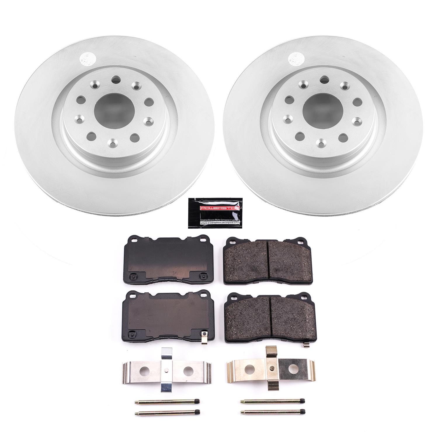 Power Stop 2021 Chevrolet Camaro Front & Rear Z17 Coated Brake Kit (1x psbCRK7289, 1x psbCRK8836) thumbnail 8