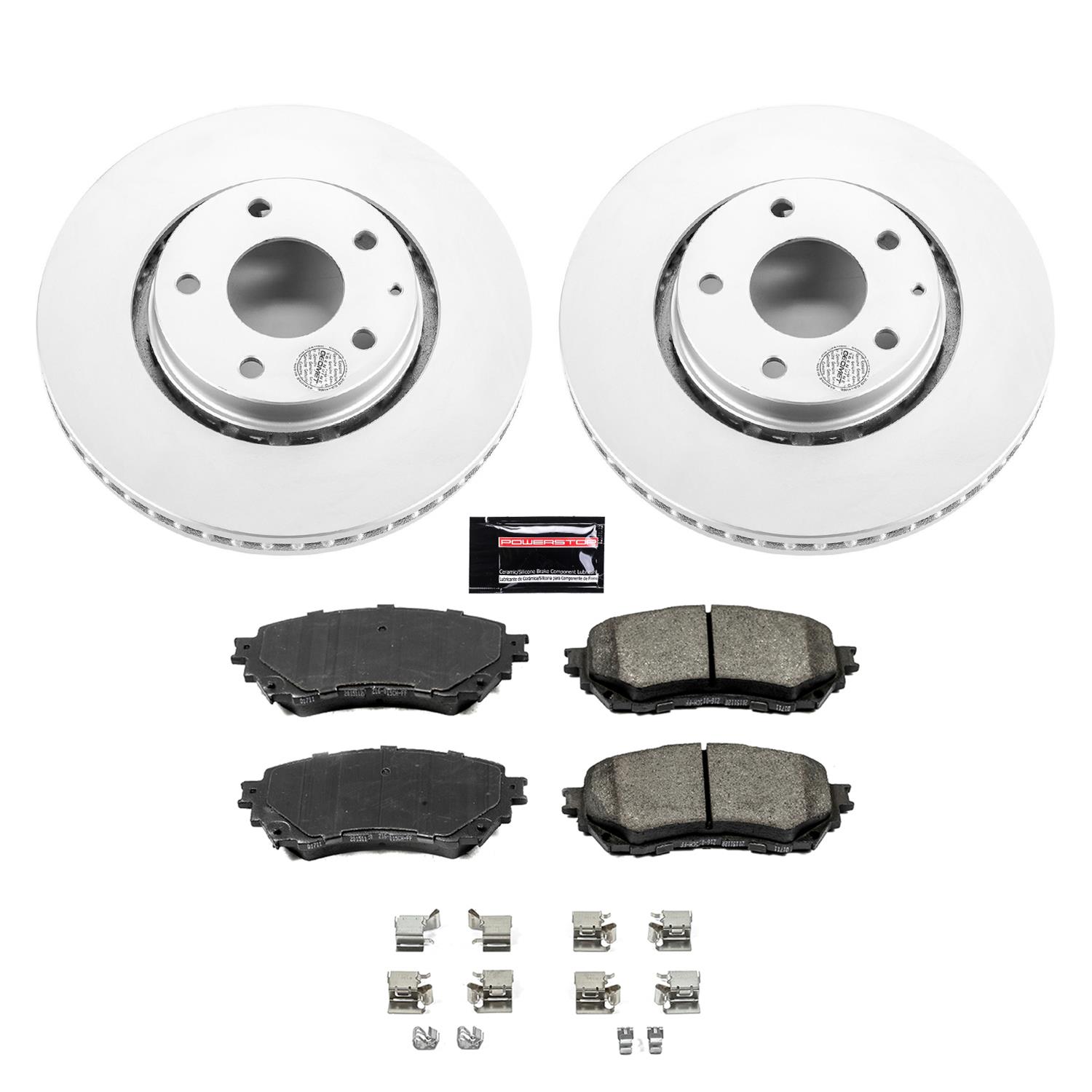 Power Stop 2021 Mazda 6 Front & Rear Z17 Coated Brake Kit (1x psbCRK8068, 1x psbCRK8840) thumbnail 8