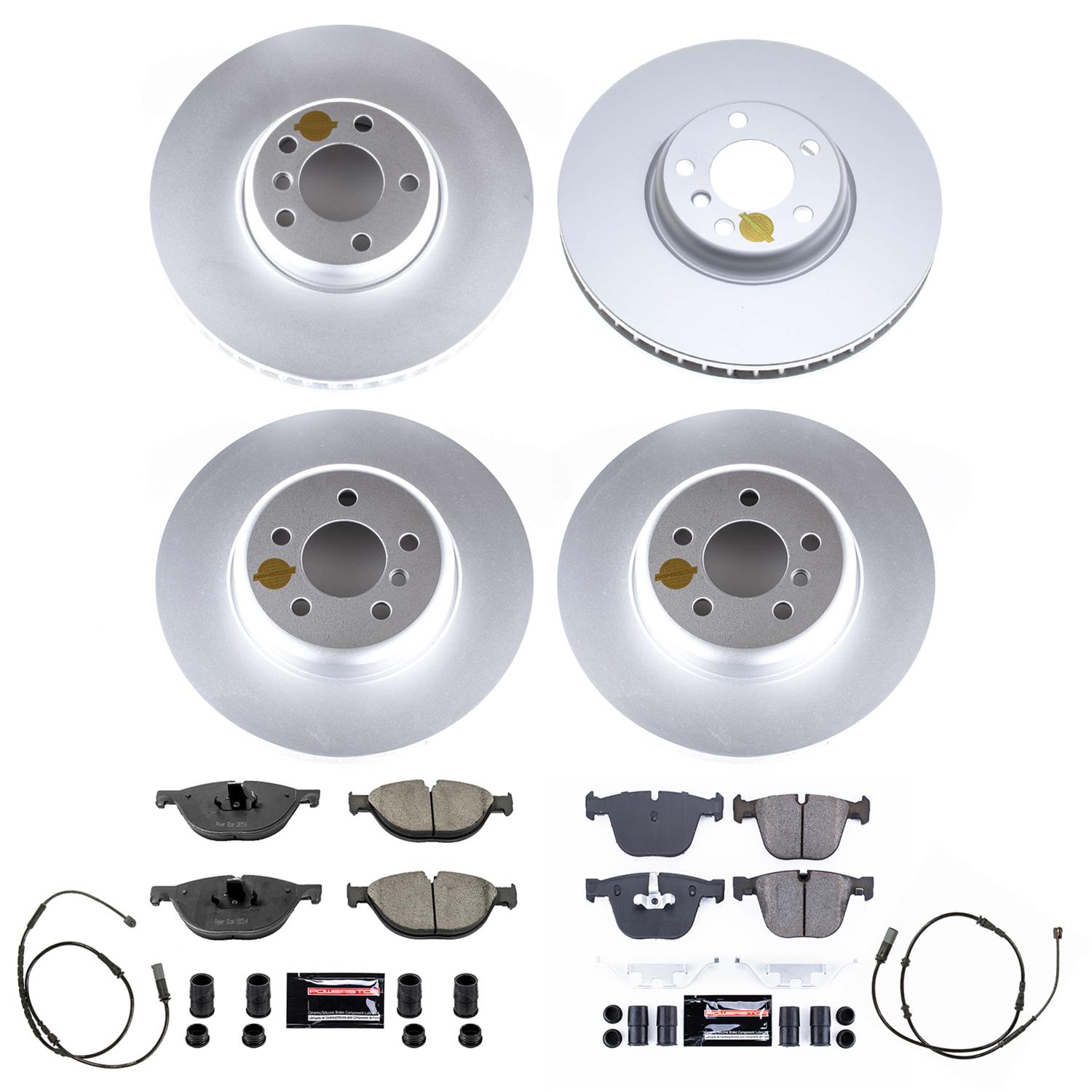 Power Stop 11-15 BMW 740Li Front & Rear Z23 Coated Brake Kit (1x psbCRK6026, 1x psbCRK8848) thumbnail 5