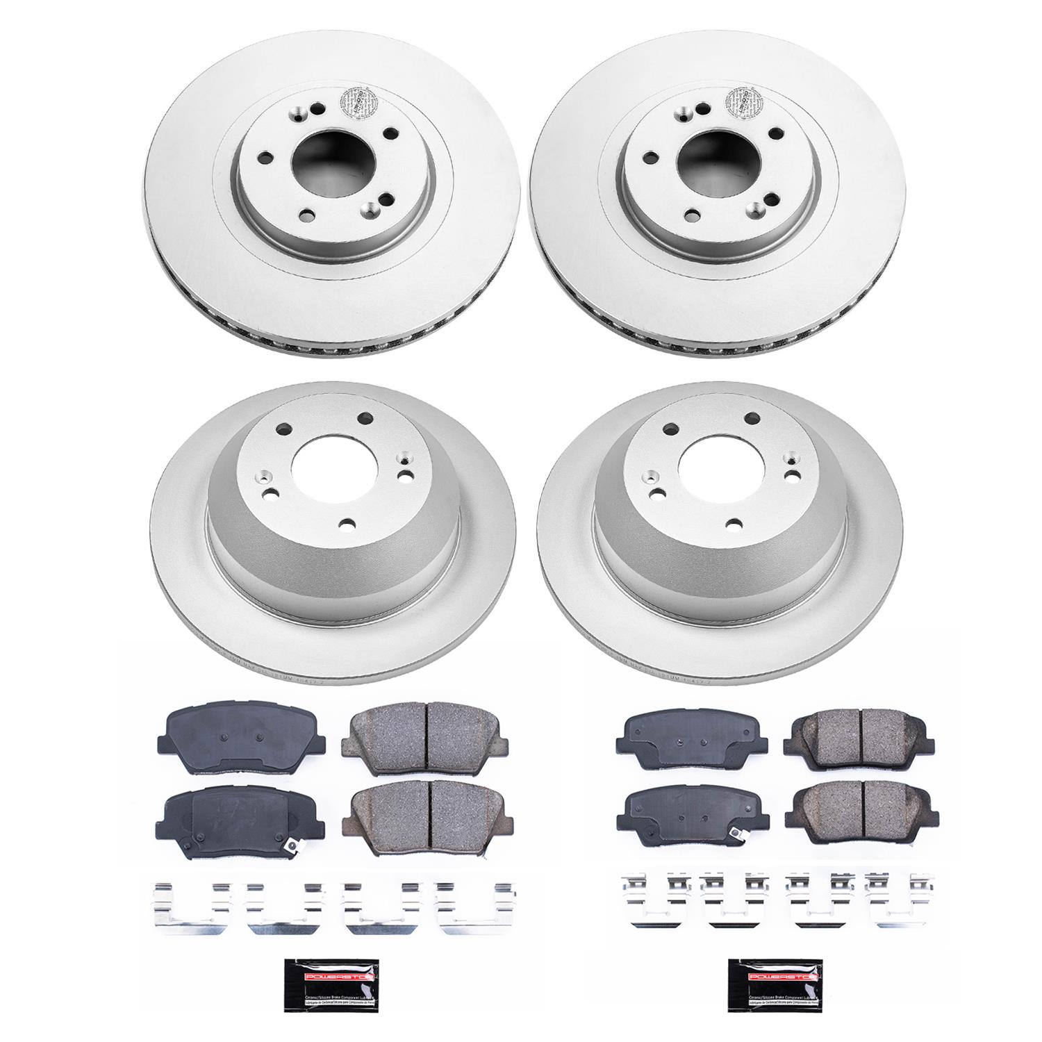 Power Stop CRK8860 Power Stop Z17 Evolution Plus GEOMET Coated