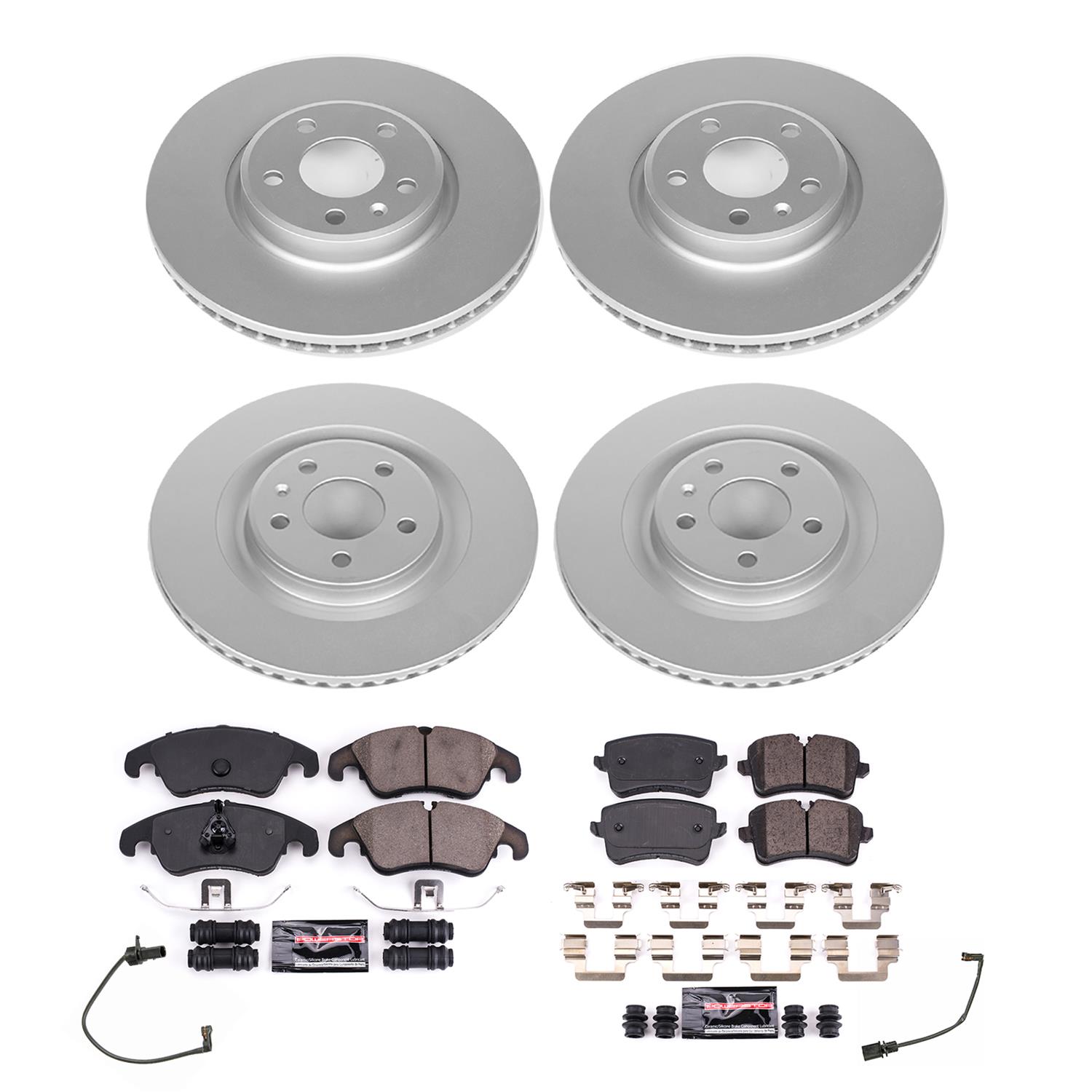 Power Stop 2013 Audi A6 Quattro Front & Rear Z23 Coated Brake Kit (1x psbCRK6133, 1x psbCRK6139) thumbnail 5