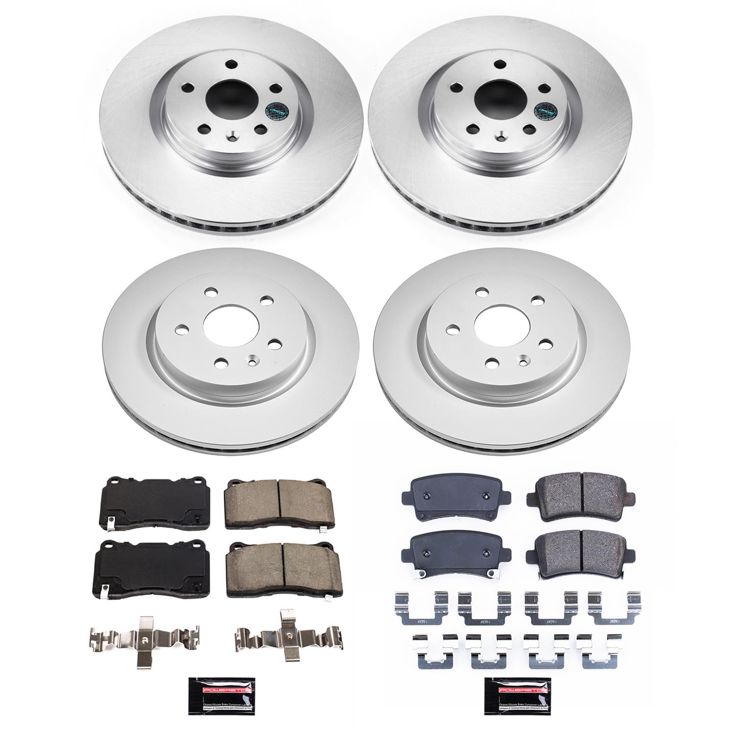 Power Stop 13-19 Cadillac XTS Front & Rear Z17 Coated Brake Kit (1x psbCRK5547, 1x psbCRK8825) thumbnail 4