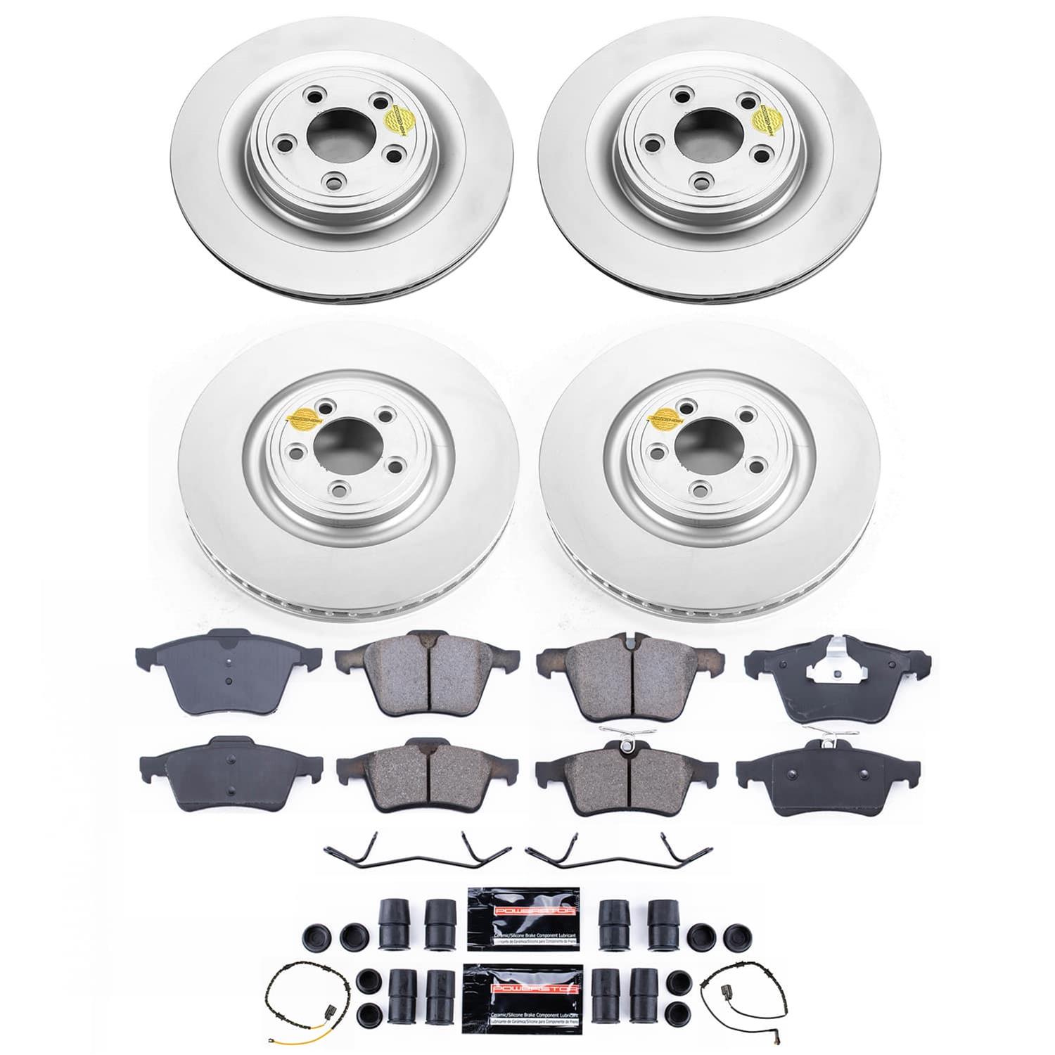 Power Stop 13-15 Jaguar XJ Front and Rear Z23 Coated Brake Kit (1x psbCRK6279, 1x psbCRK8035) thumbnail 4
