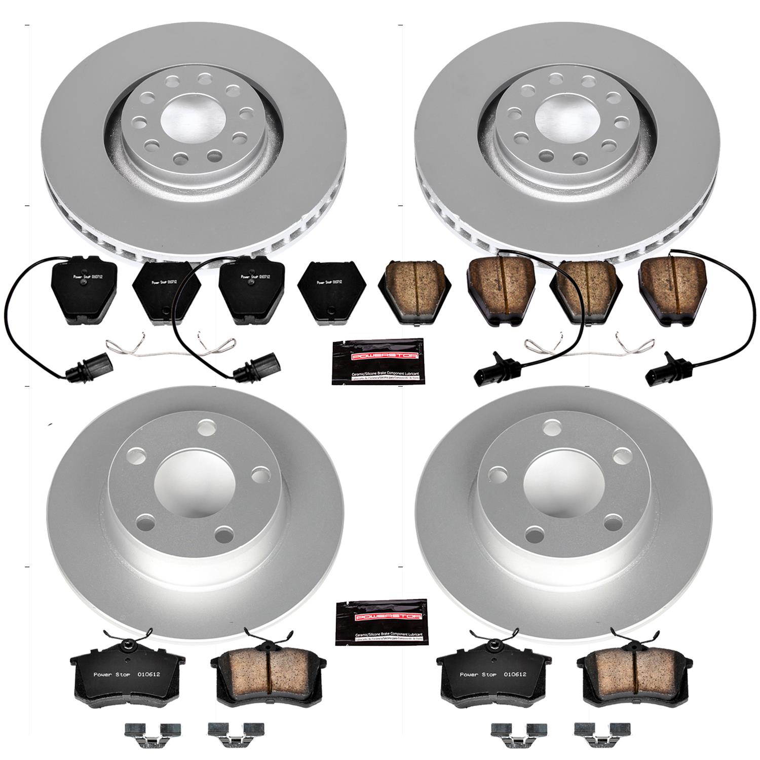 Power Stop 01-05 Audi Allroad Quattro Front & Rear Z23 Evolution Sport Coated Brake Kit (1x psbCRK940, 1x psbCRK886) thumbnail 4