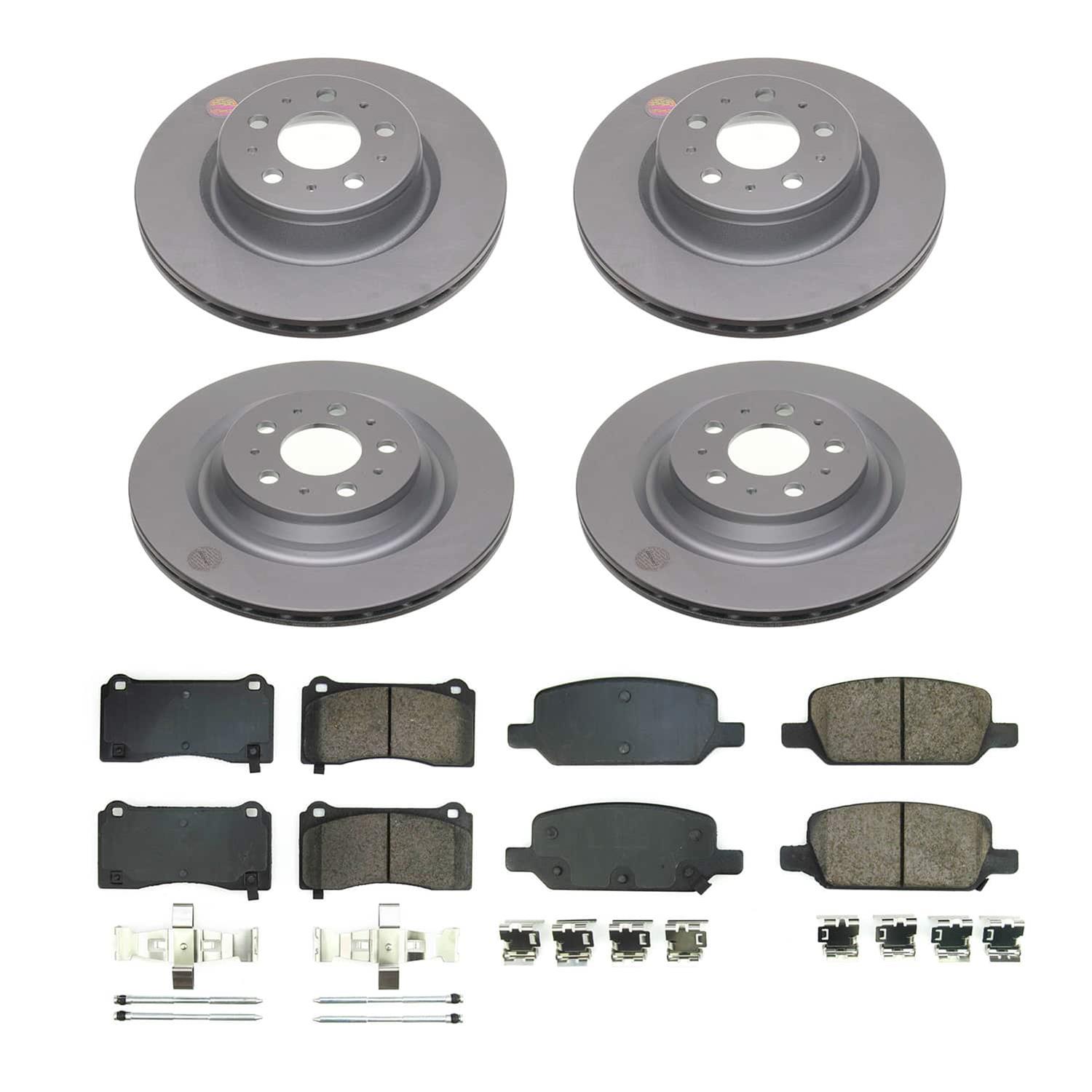 Power Stop 17-21 Tesla 3 Front and Rear Z17 Coated Brake Kit (1x psbCRK8874, 1x psbCRK8844) thumbnail 5
