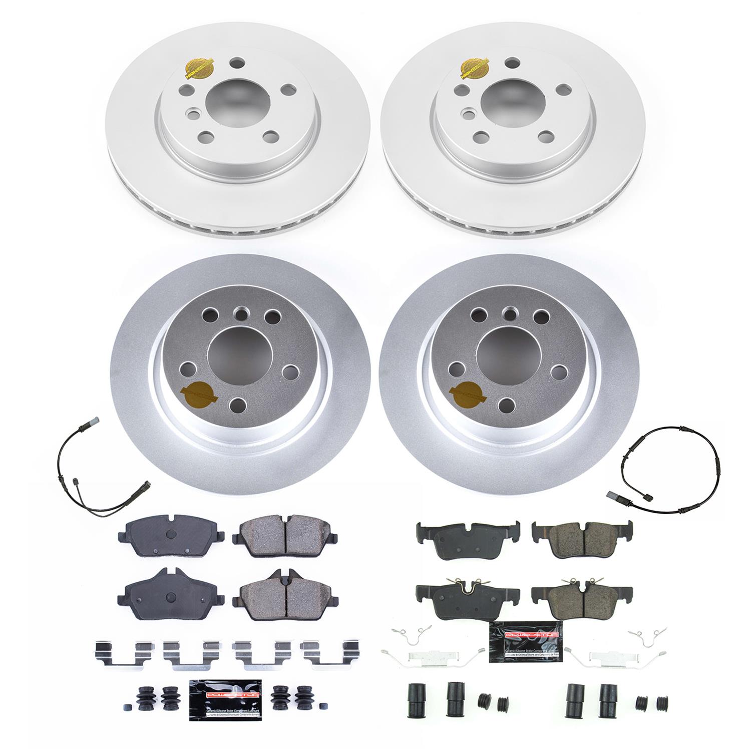 Power Stop 20-21 Mini Cooper Front & Rear Z23 Coated Brake Kit (1x psbCRK7977, 1x psbCRK8111) thumbnail 5