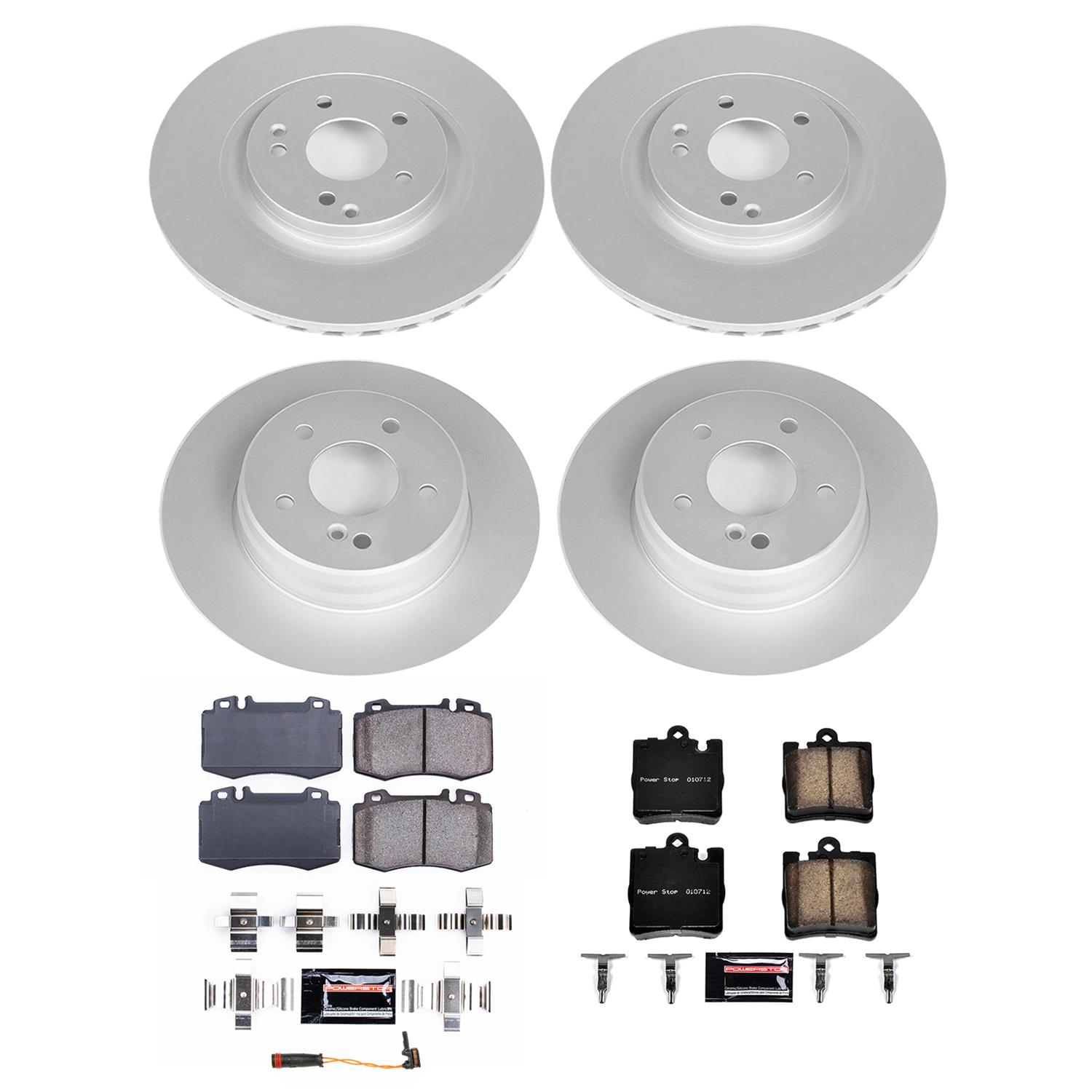 Power Stop 05-06 Mercedes-Benz SLK350 Front & Rear Z23 Coated Brake Kit (1x psbCRK620, 1x psbCRK2950) thumbnail 9
