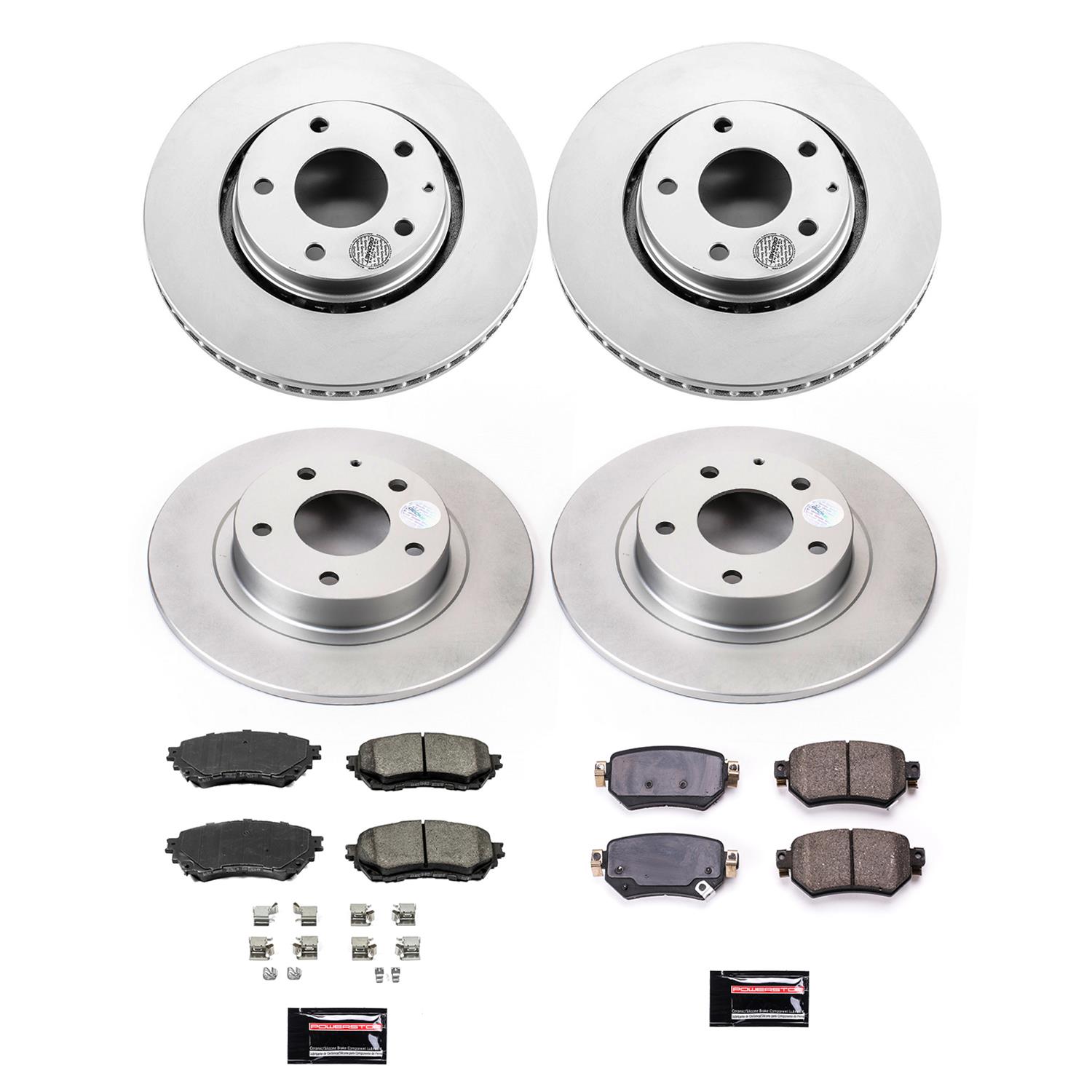 Power Stop 2021 Mazda 6 Front & Rear Z17 Coated Brake Kit (1x psbCRK8068, 1x psbCRK8840) thumbnail 5