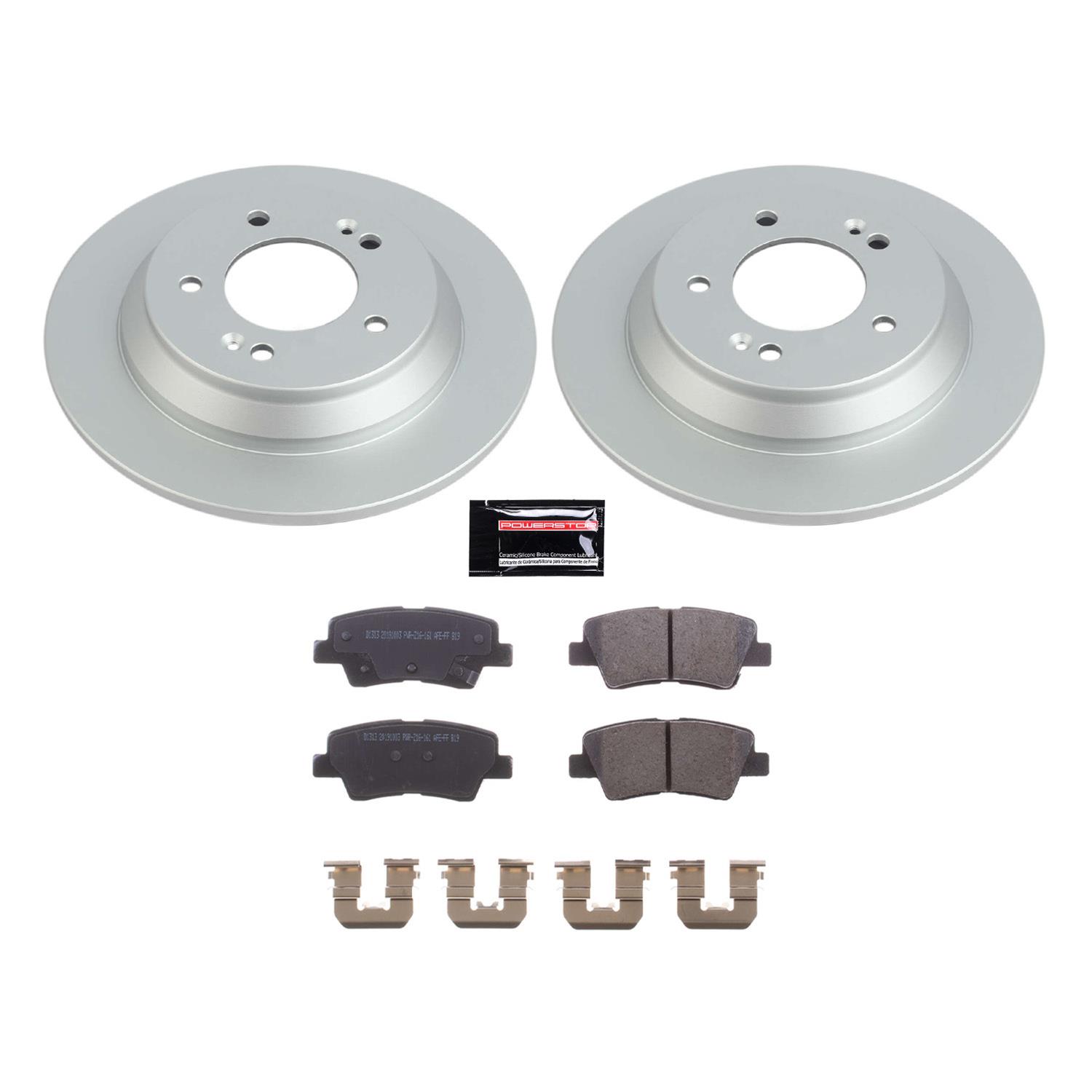 Power Stop 20-21 Kia Soul Front & Rear Z17 Coated Brake Kit thumbnail 8