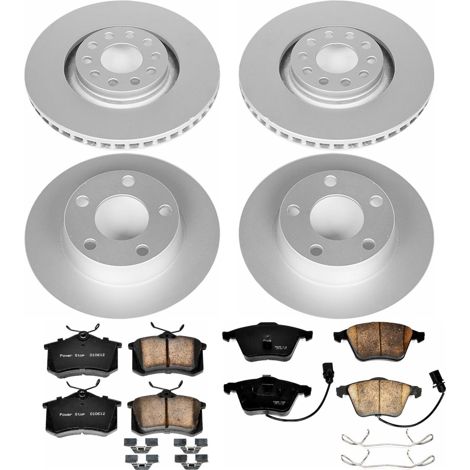 Power Stop 01-05 Audi Allroad Quattro Front & Rear Z23 Evolution Sport Coated Brake Kit (1x psbCRK940, 1x psbCRK891) thumbnail 4