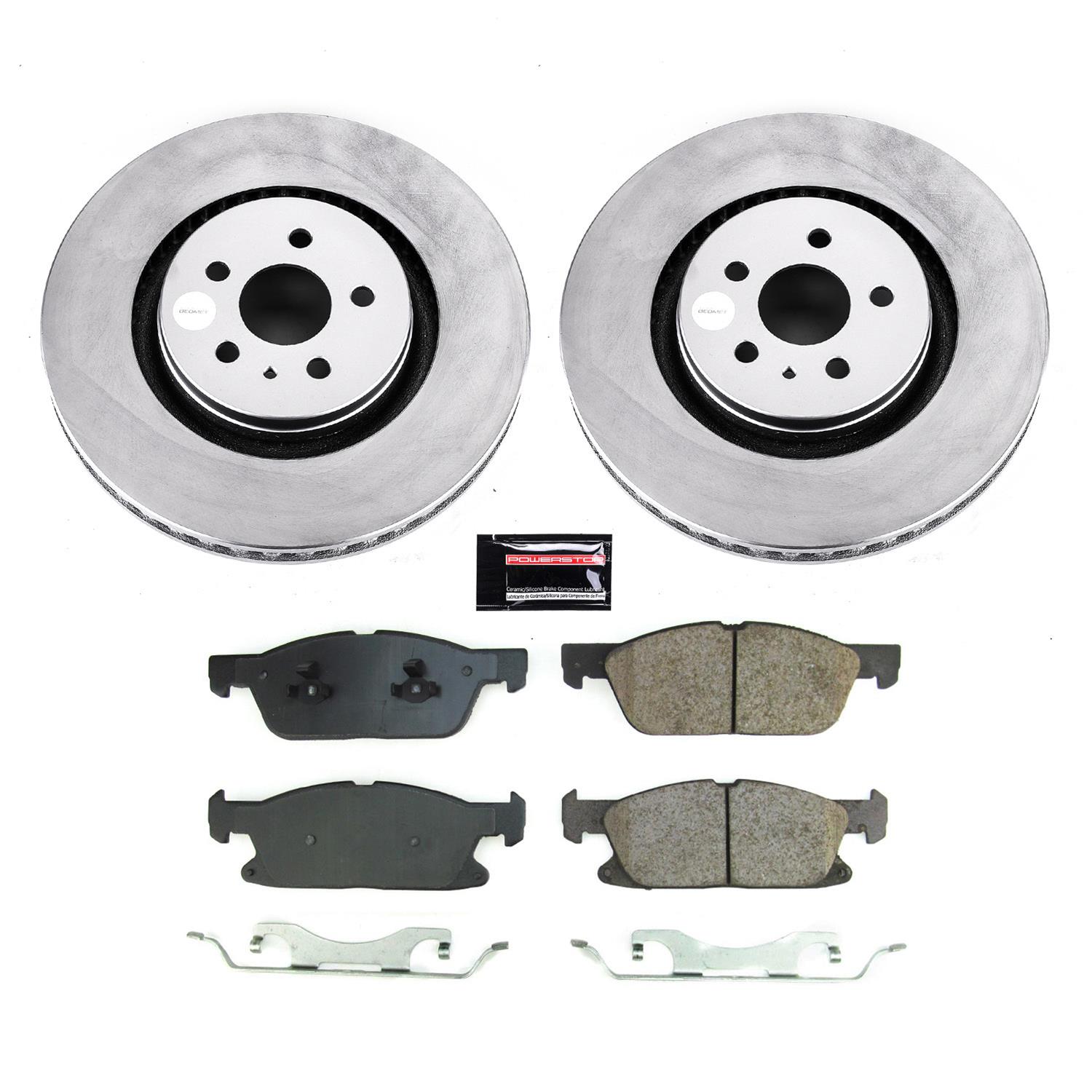 Power Stop 17-20 Lincoln MKZ Front and Rear Z17 Coated Brake Kit (1x psbCRK7144, 1x psbCRK8960) thumbnail 4