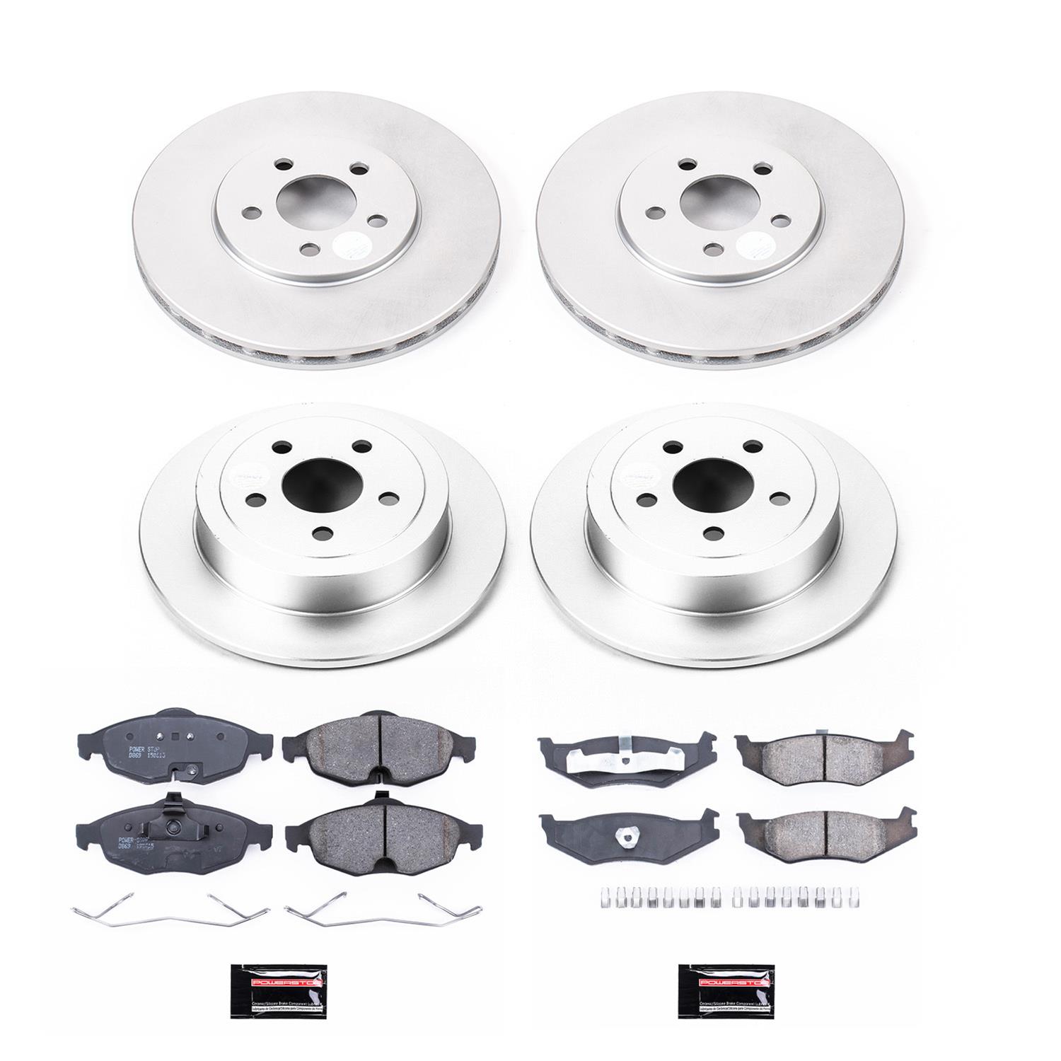 Power Stop 01-06 Dodge Stratus Front & Rear Z17 Coated Brake Kit (1x psbCRK1687, 1x psbCRK1684) thumbnail 6
