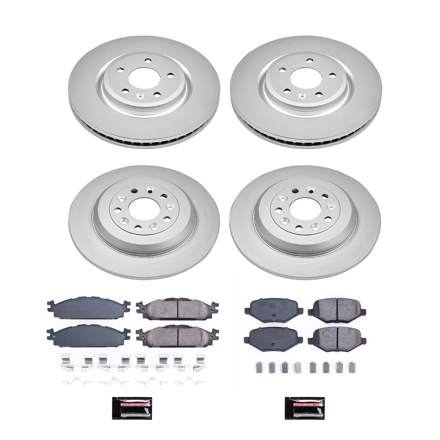 Power Stop 11-19 Lincoln MKT Front & Rear Z17 Coated Brake Kit (1x psbCRK5583, 1x psbCRK8846) thumbnail 5
