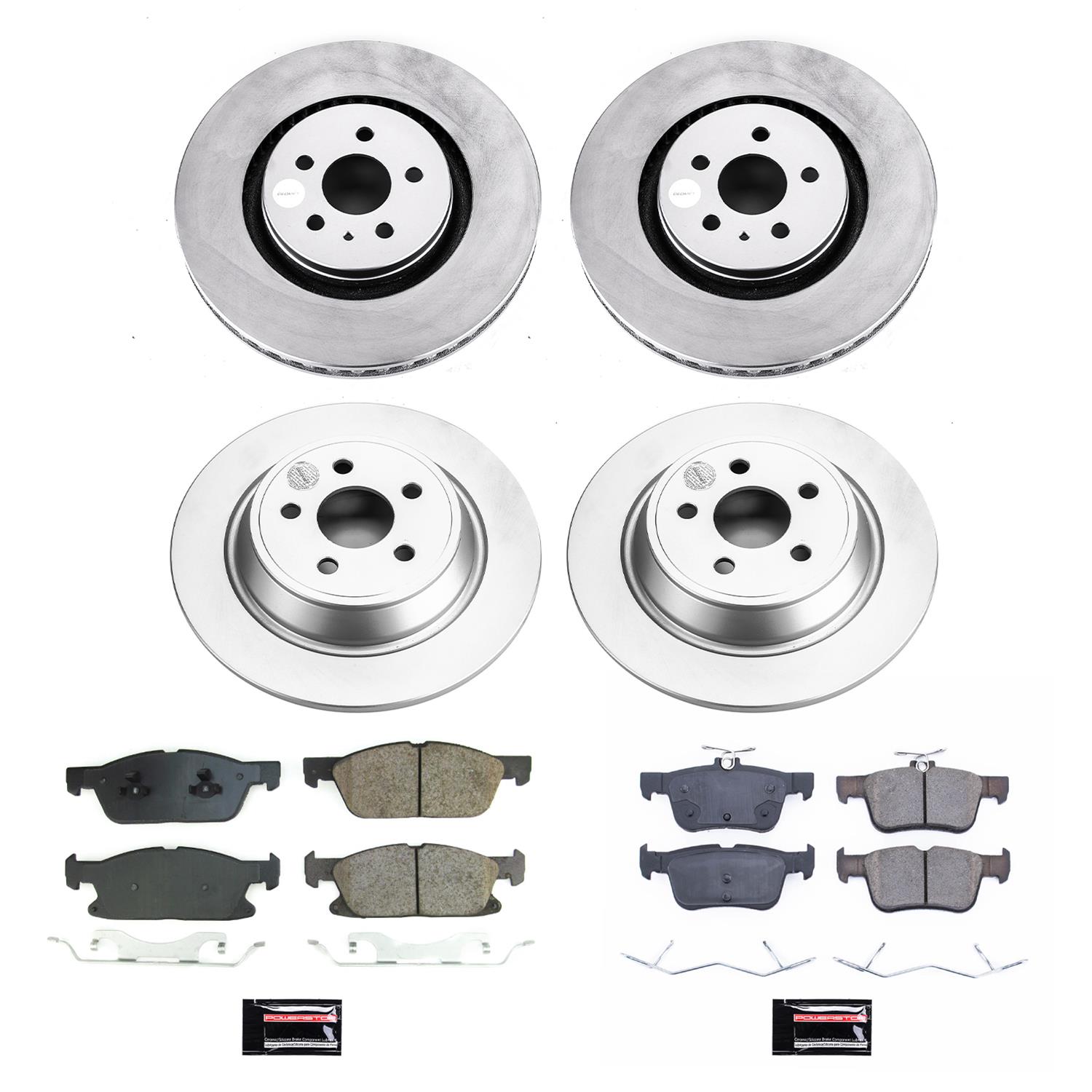 Power Stop 17-20 Lincoln MKZ Front and Rear Z17 Coated Brake Kit (1x psbCRK7144, 1x psbCRK8960) thumbnail 5