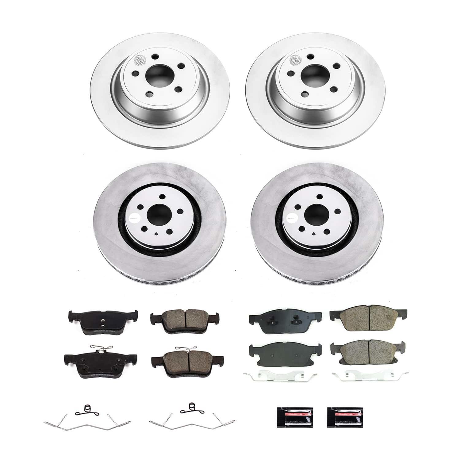 Power Stop 17-20 Lincoln Continental Front and Rear Z17 Coated Brake Kit (1x psbCRK7417, 1x psbCRK8960) thumbnail 5