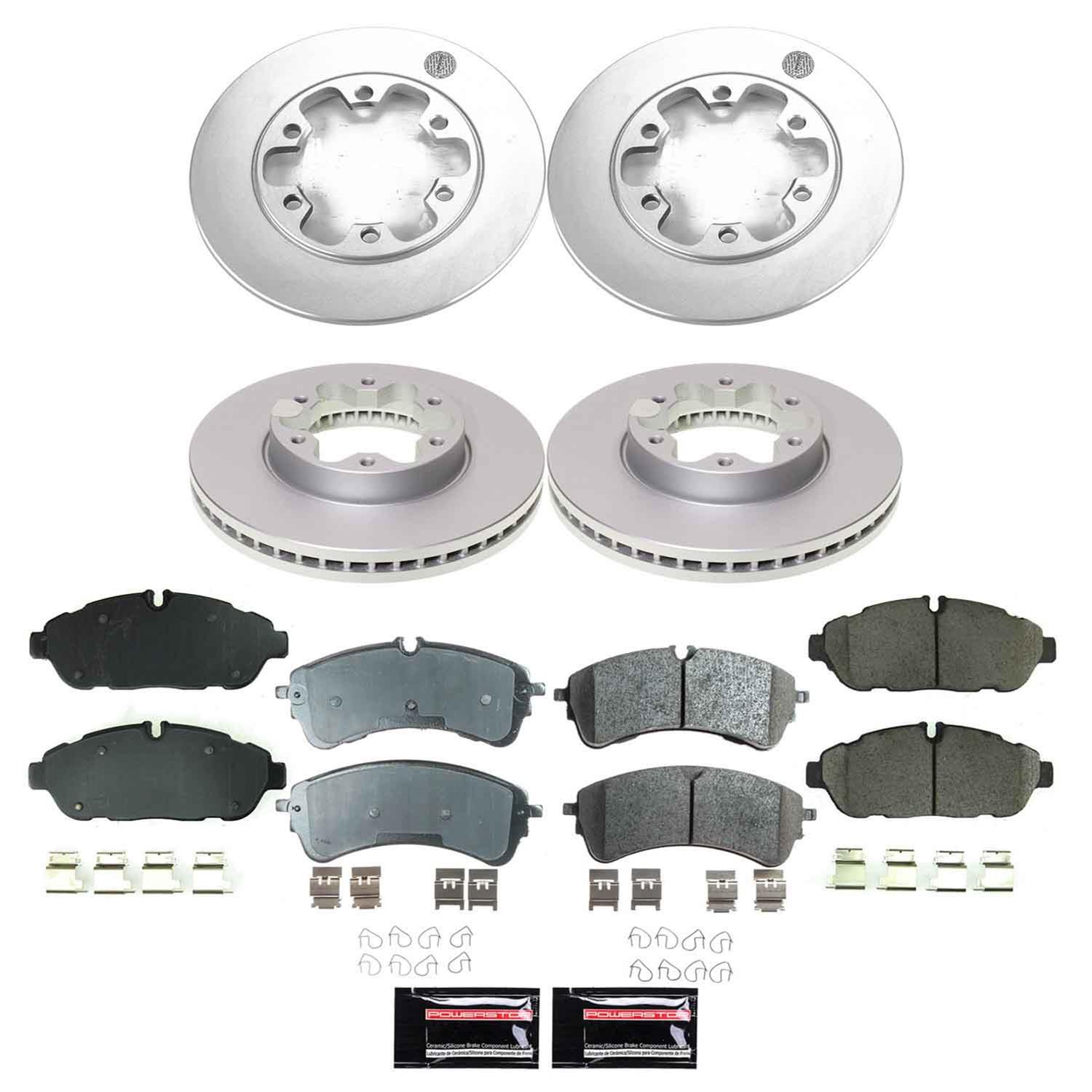 Power Stop 20-23 Ford Transit-350 HD Front and Rear Z17 Coated Brake Kit (1x psbCRK8539, 1x psbCRK8980) thumbnail 5