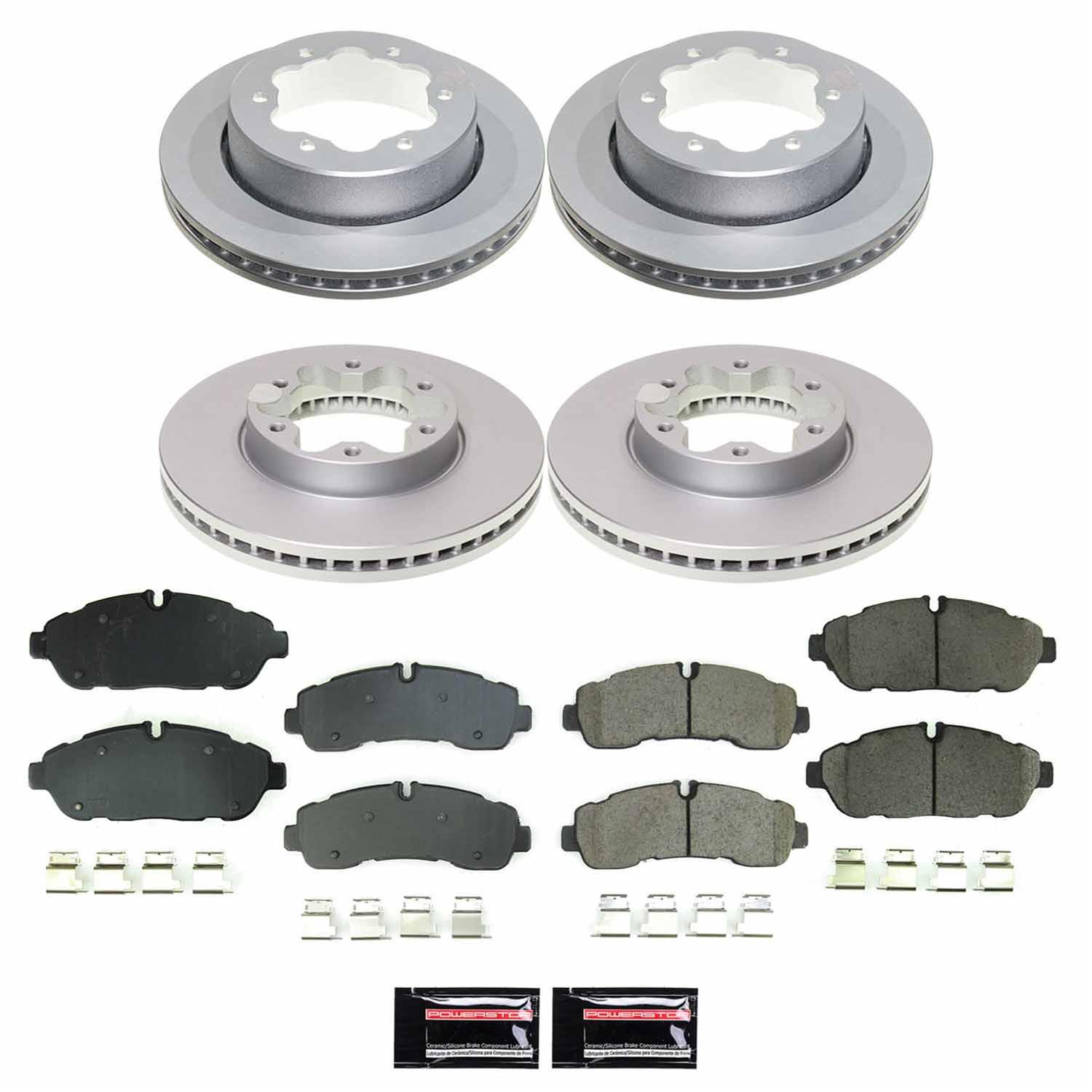 Power Stop 20-23 Ford Transit-350 HD Front and Rear Z17 Coated Brake Kit (1x psbCRK8980, 1x psbCRK8981) thumbnail 6