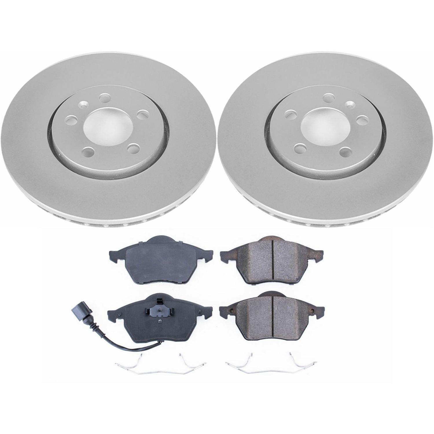Power Stop 99-10 Volkswagen Beetle Front & Rear Z23 Evolution Sport Coated Brake Kit (1x psbCRK847, 1x psbCRK898) thumbnail 6