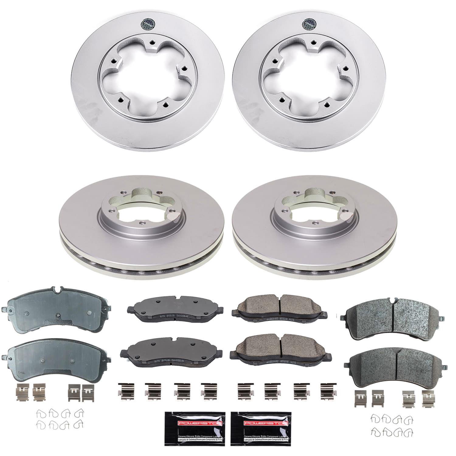 Power Stop 2020 Ford Transit-150 Front and Rear Z17 Coated Brake Kit (1x psbCRK8714, 1x psbCRK8988) thumbnail 4