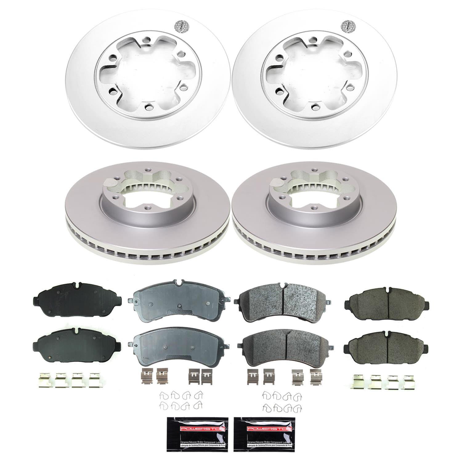 Power Stop 2020 Ford Transit-150 Front and Rear Z17 Coated Brake Kit (1x psbCRK8992, 1x psbCRK8980) thumbnail 5