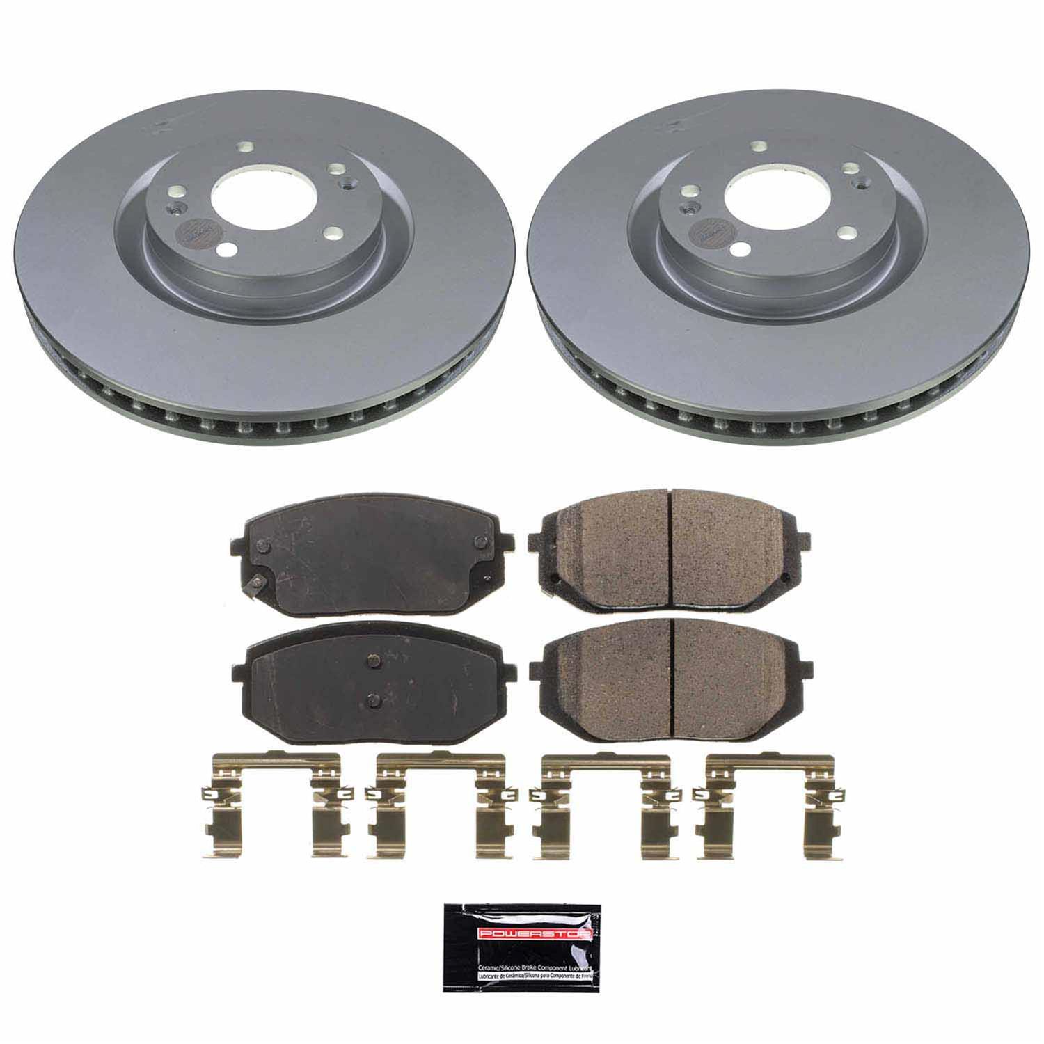 Power Stop 22-24 Hyundai Tucson Front Z17 Coated Brake Kit thumbnail 5
