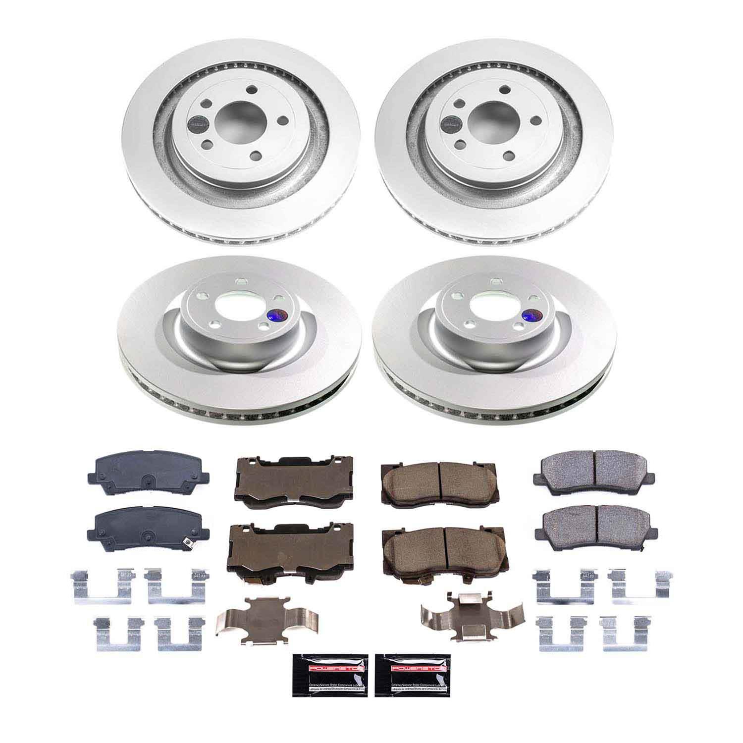 Power Stop 21-23 Ford Mustang Front and Rear Z17 Coated Brake Kit (1x psbCRK6812, 1x psbCRK9029) thumbnail 5