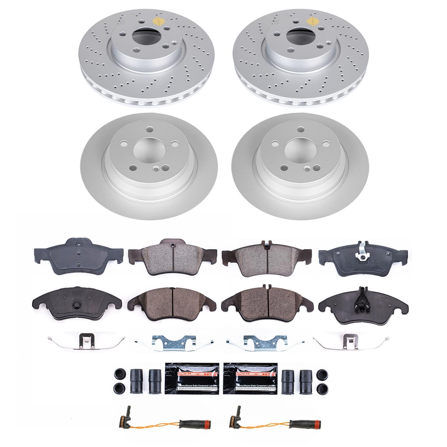Power Stop 14-16 Mercedes-Benz E250 Front and Rear Z23 Coated Brake Kit (1x psbCRK7496, 1x psbCRK7745) thumbnail 6