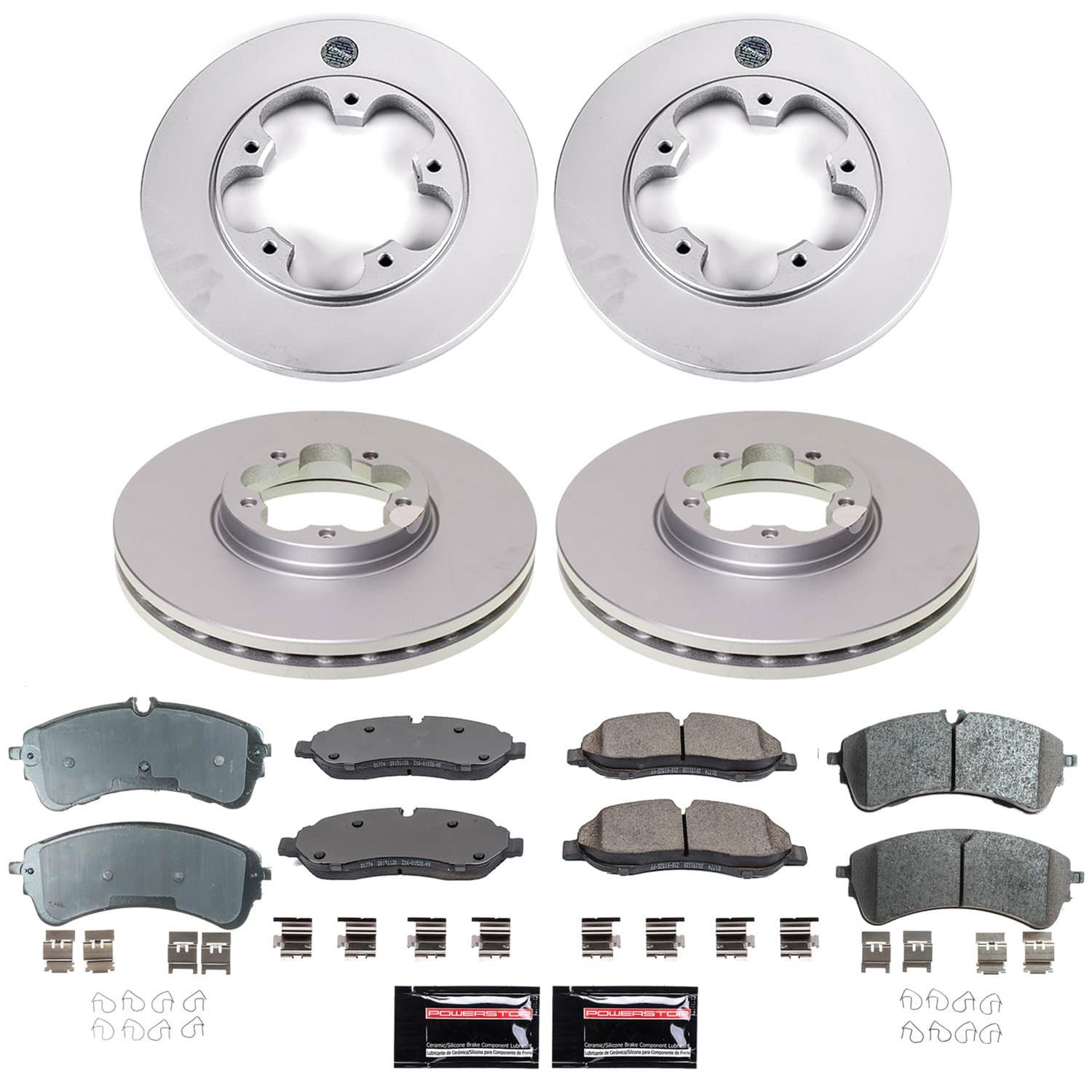Power Stop 2021 Ford Transit-150 Front and Rear Z17 Coated Brake Kit (1x psbCRK9057, 1x psbCRK8988) thumbnail 4