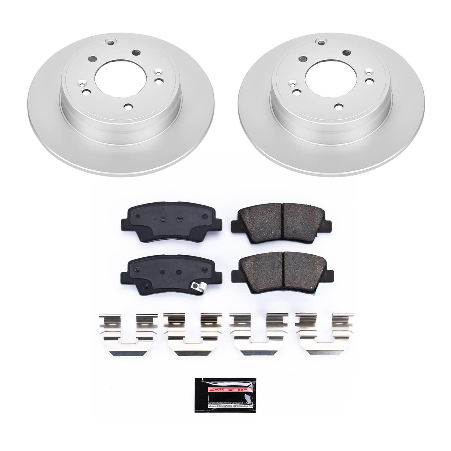 Power Stop 09-10 Hyundai Sonata Front and Rear Z17 Coated Brake Kit (1x psbCRK4647, 1x psbCRK9060) thumbnail 8