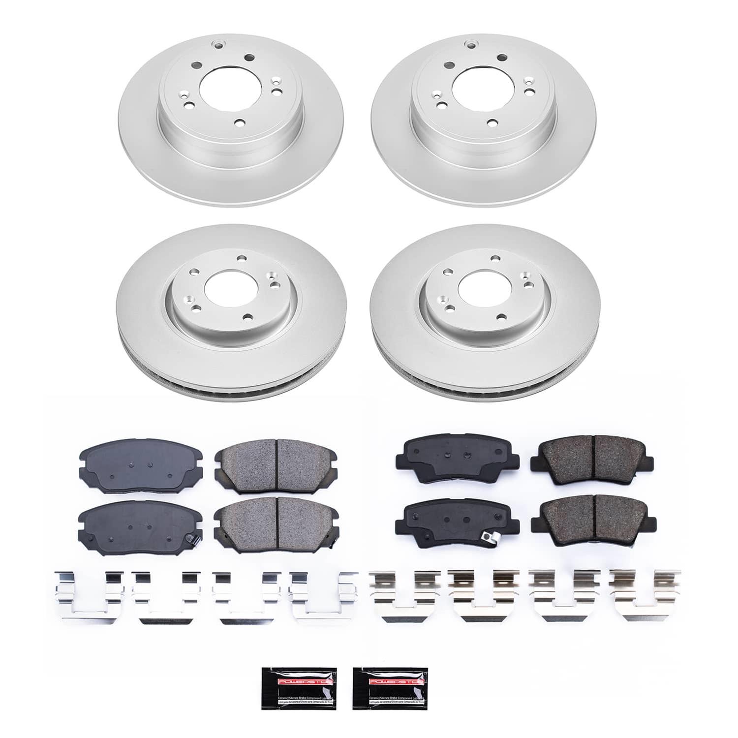 Power Stop 09-10 Hyundai Sonata Front and Rear Z17 Coated Brake Kit (1x psbCRK4647, 1x psbCRK9060) thumbnail 7