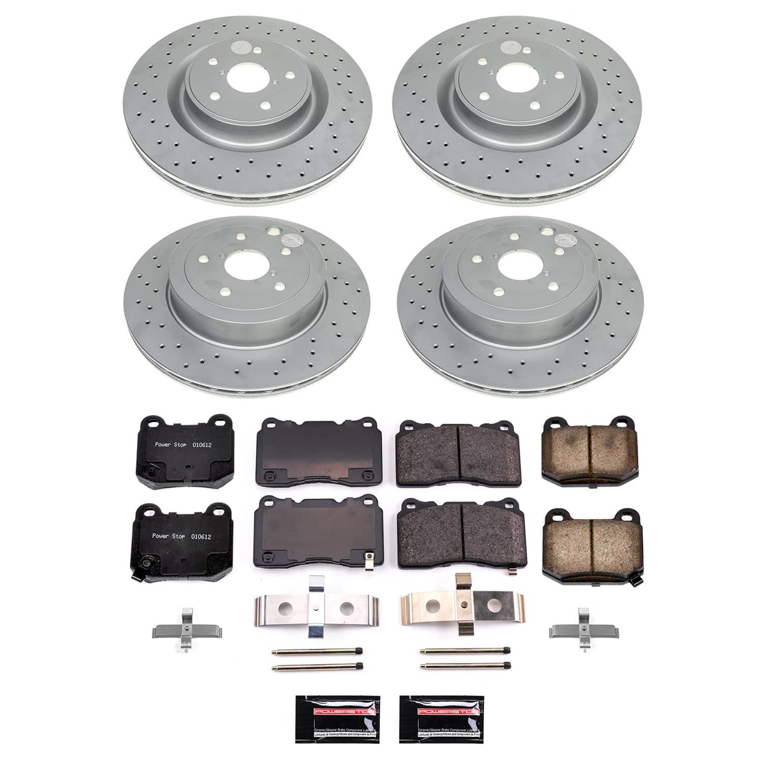 Power Stop 2021 Subaru WRX Front and Rear Z17 Coated Brake Kit (1x psbCRK9015, 1x psbCRK9080) thumbnail 4