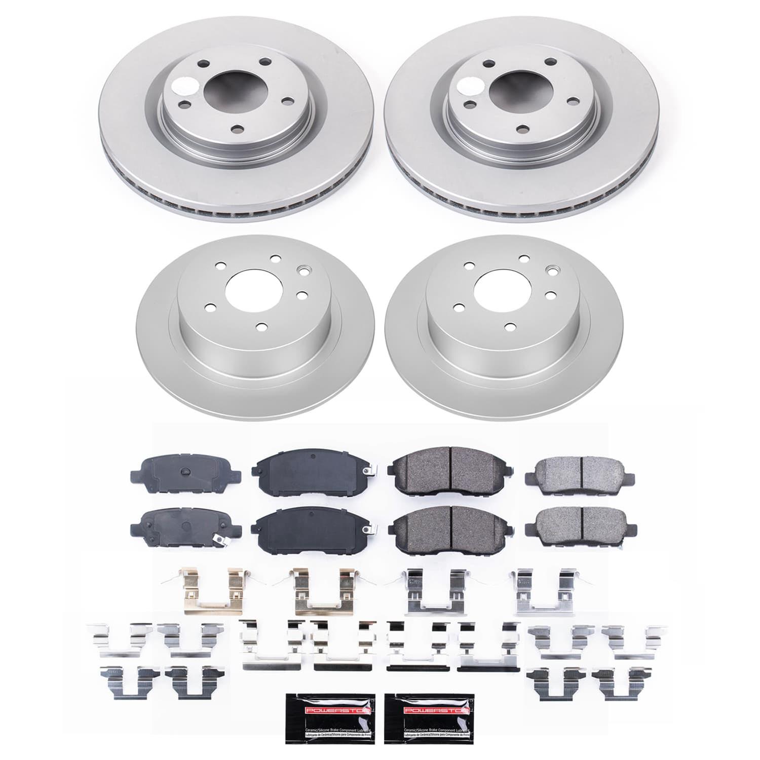 Power Stop 11-17 Nissan Juke Front and Rear Z17 Coated Brake Kit (1x psbCRK098, 1x psbCRK8327) thumbnail 5