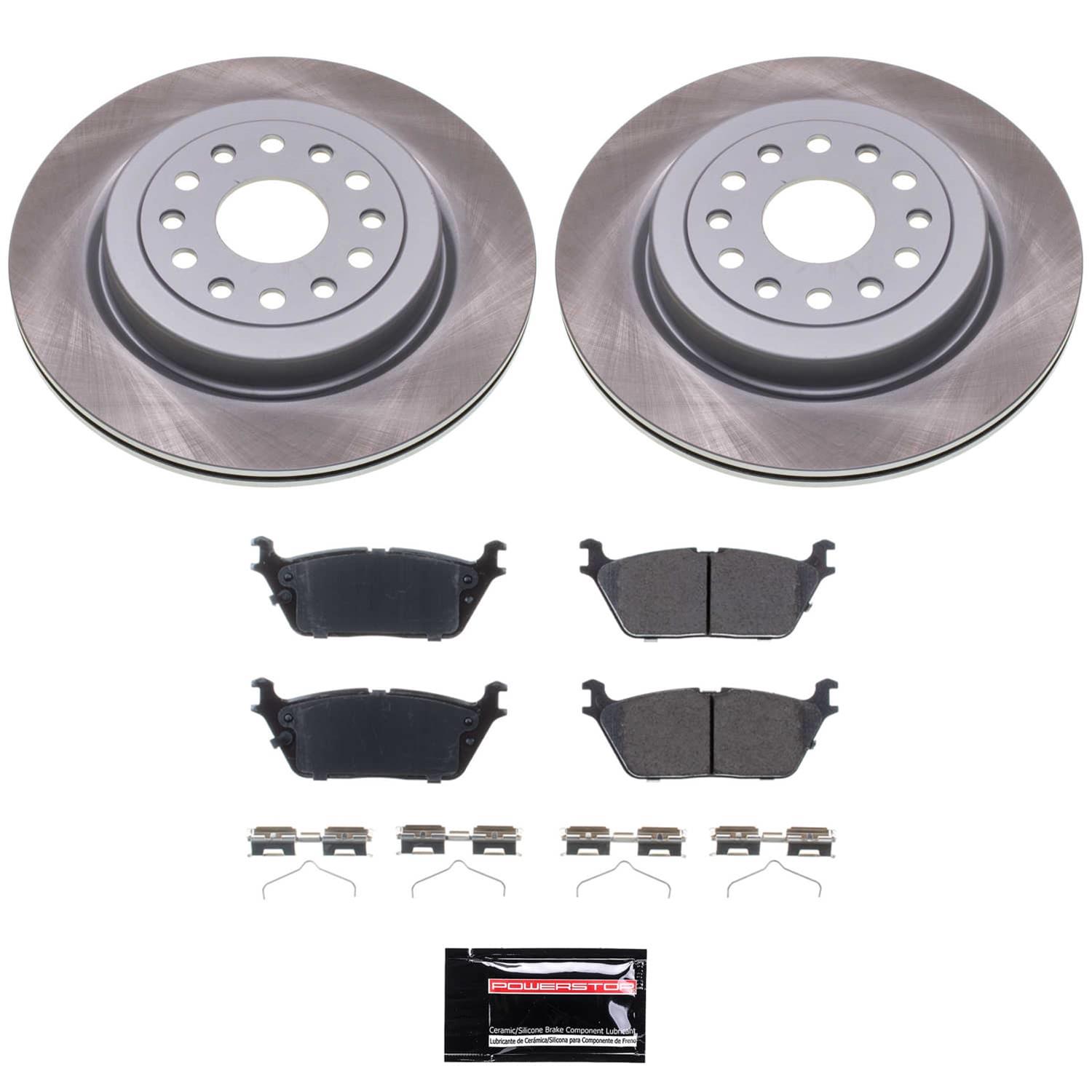 Power Stop 19-20 Buick Envision Front and Rear Z17 Coated Brake Kit (1x psbCRK8466, 1x psbCRK9104) thumbnail 5