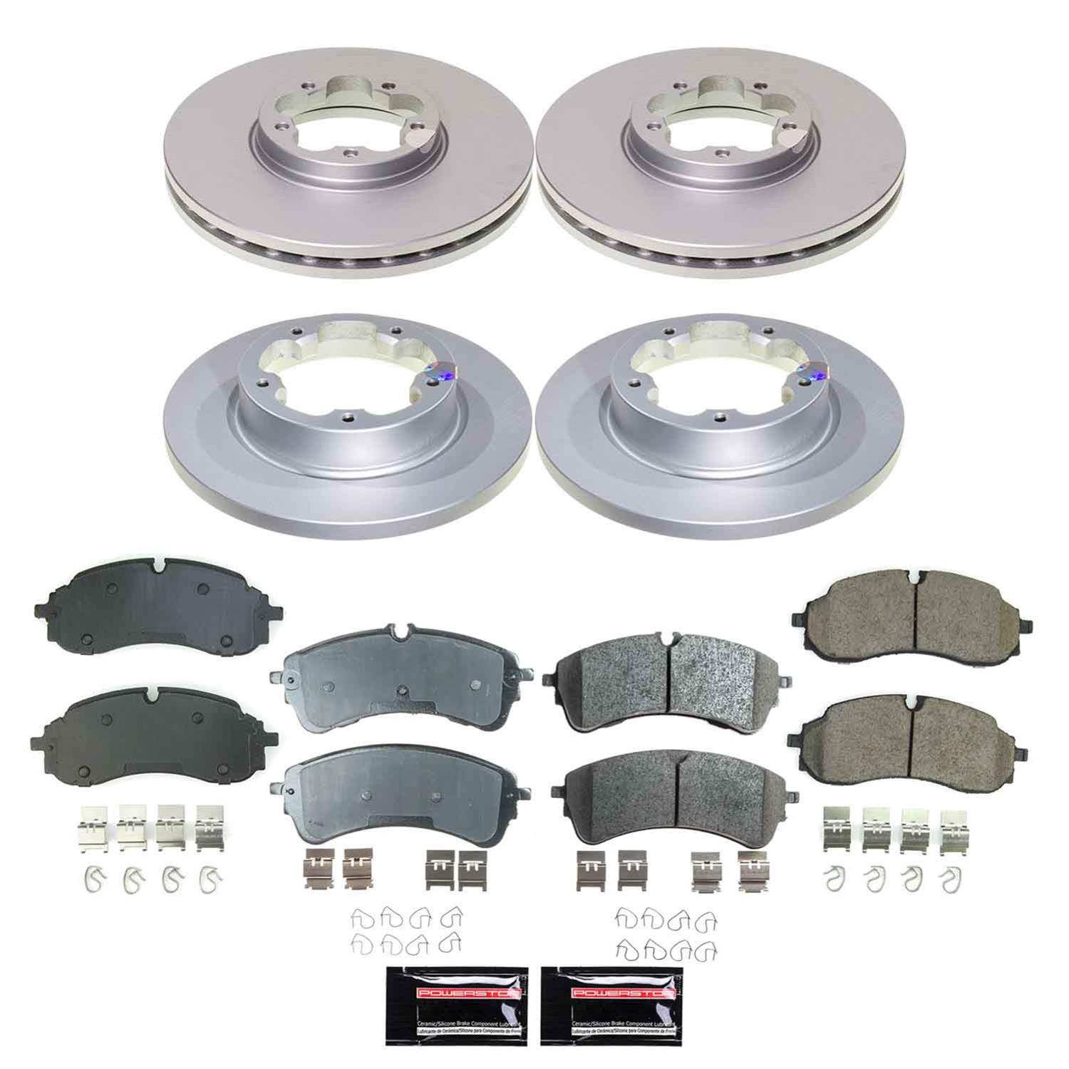 Power Stop 22-24 Ford E-Transit Front and Rear Z17 Coated Brake Kit (1x psbCRK8985, 1x psbCRK9105) thumbnail 5