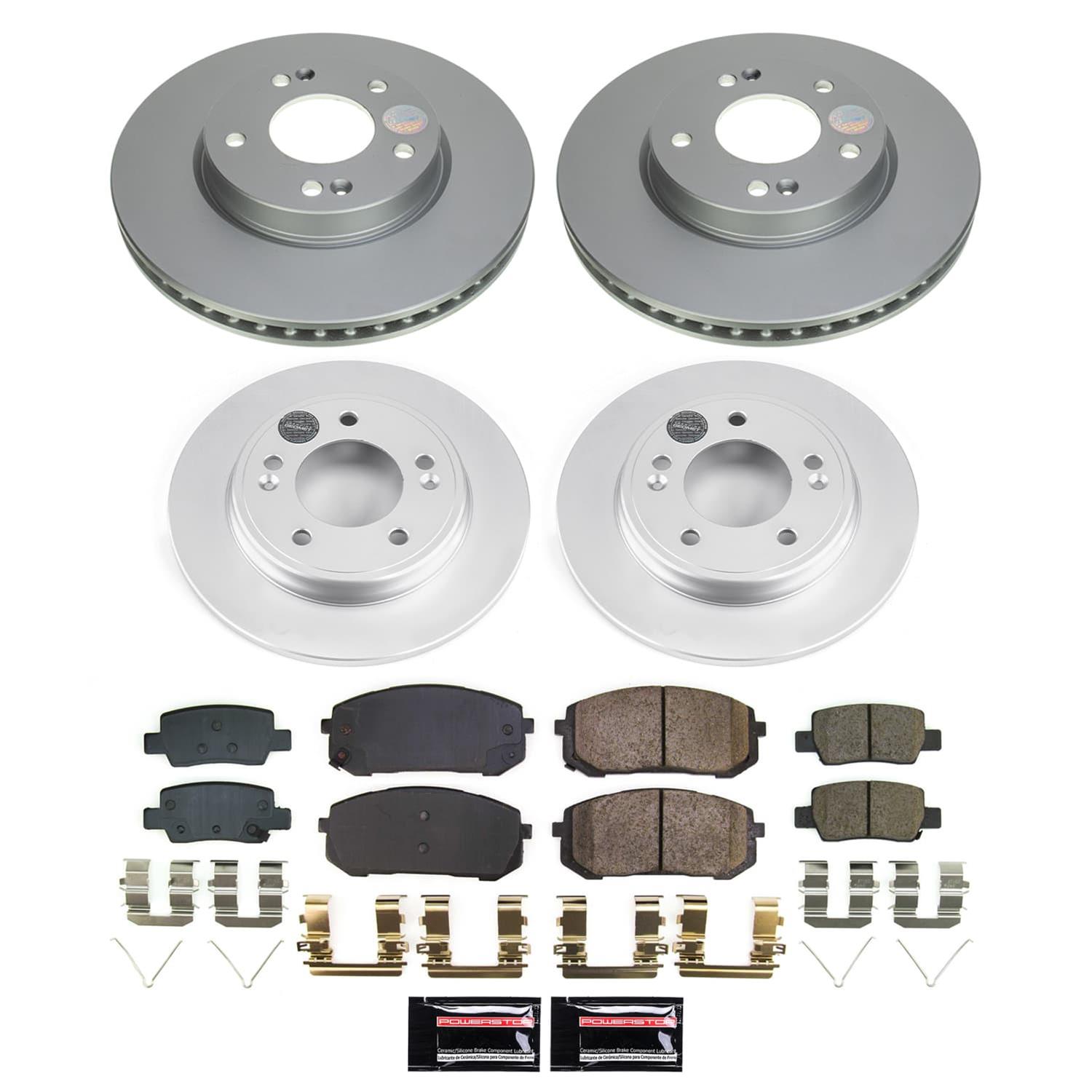 Power Stop 21-23 Hyundai Elantra Front and Rear Z17 Coated Brake Kit (1x psbCRK8748, 1x psbCRK9106) thumbnail 5